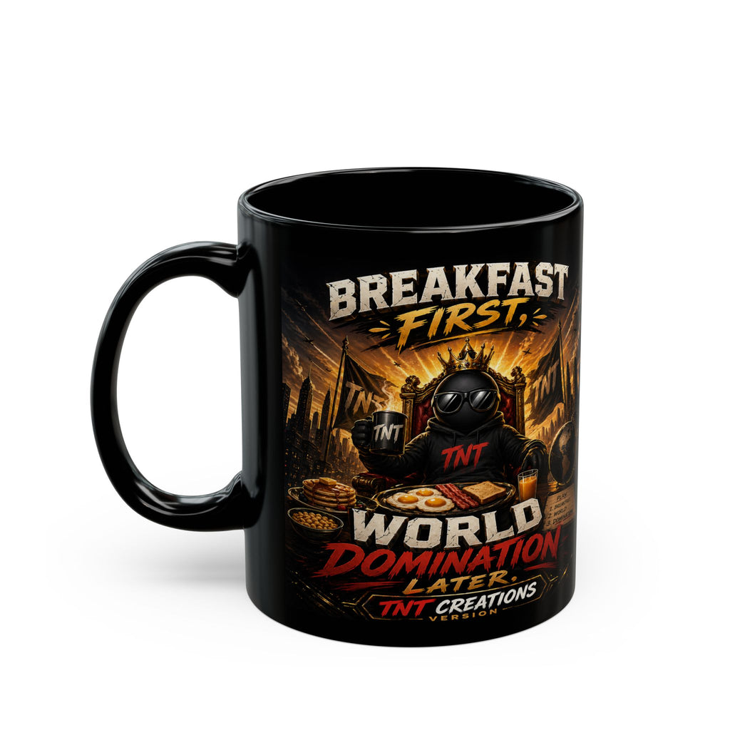 TNT Creations Black Logo Mug — 11oz/15oz Ceramic Coffee Cup