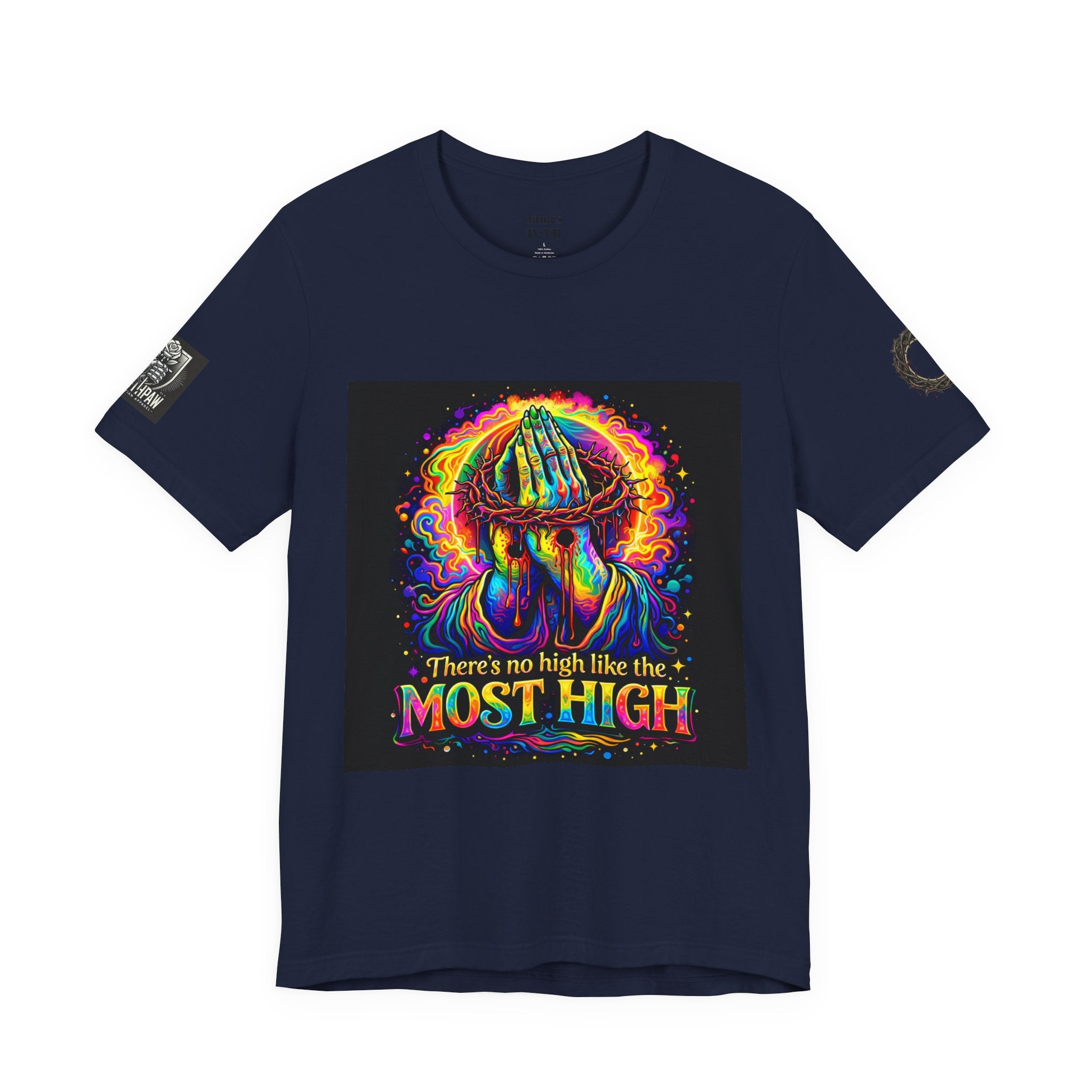 Psychedelic Jesus T‑Shirt – "There's No High Like the Most High" Graphic Tee