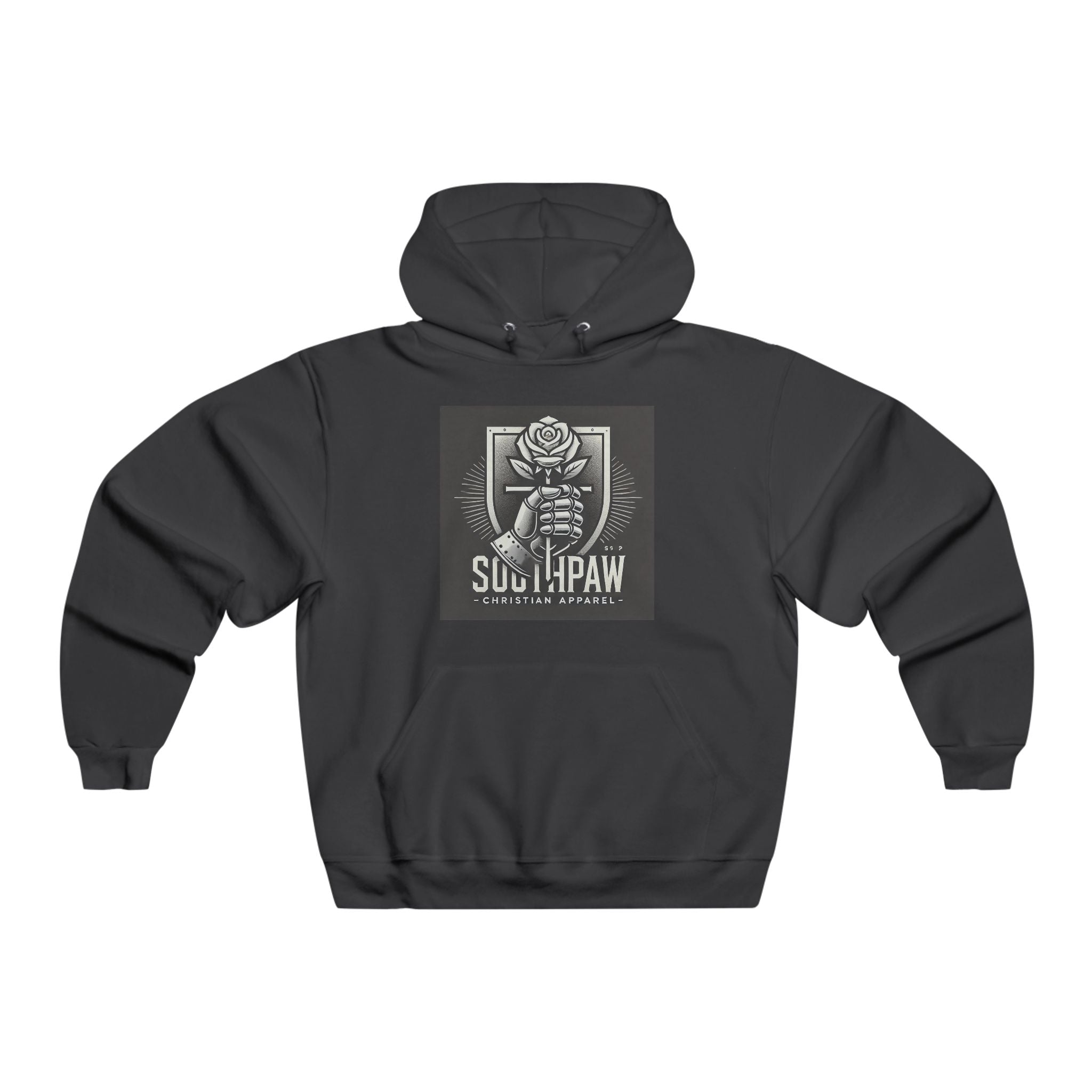 Hoodie — Gothic Jesus praying Southpaw Graphic Pullover