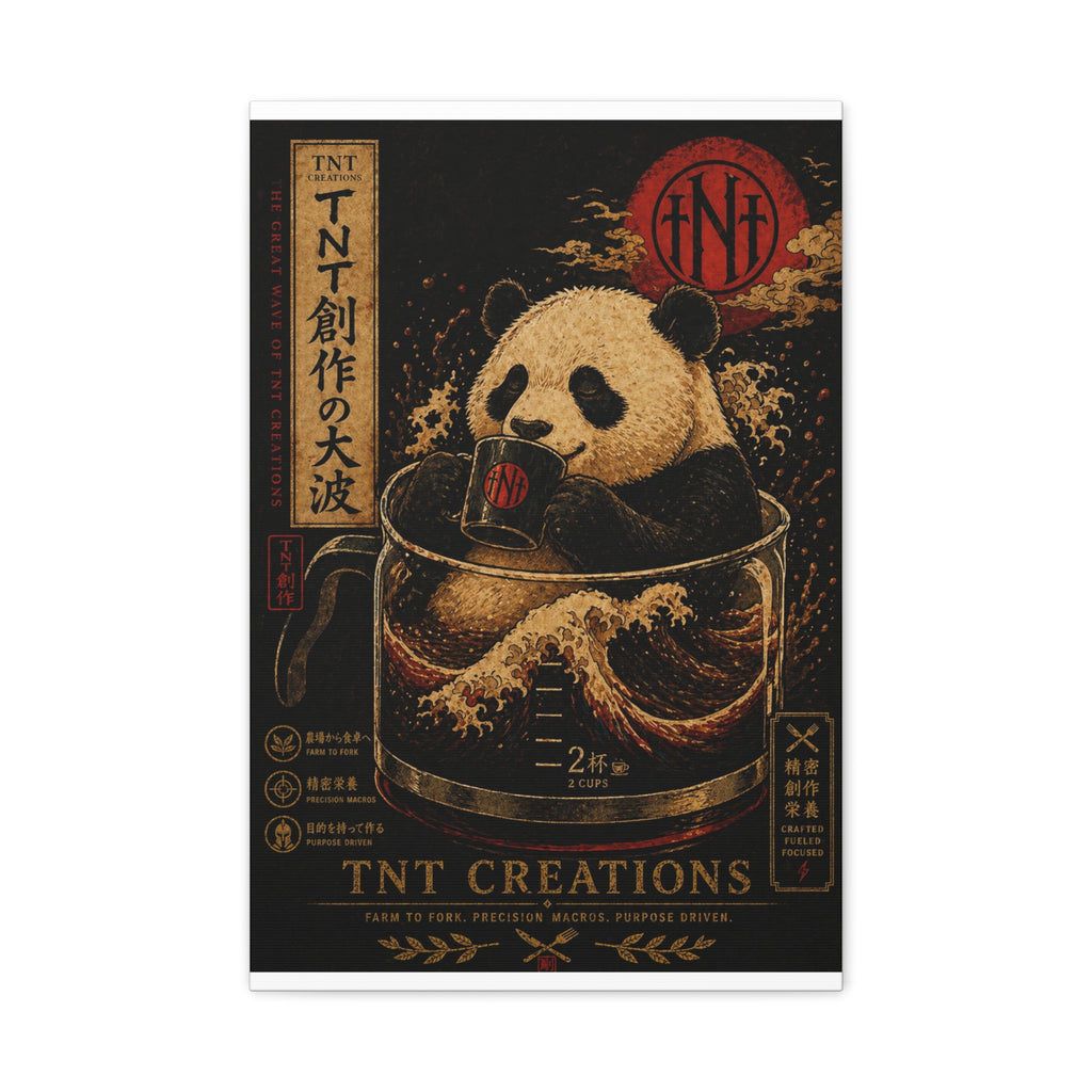 Panda Tea Canvas
