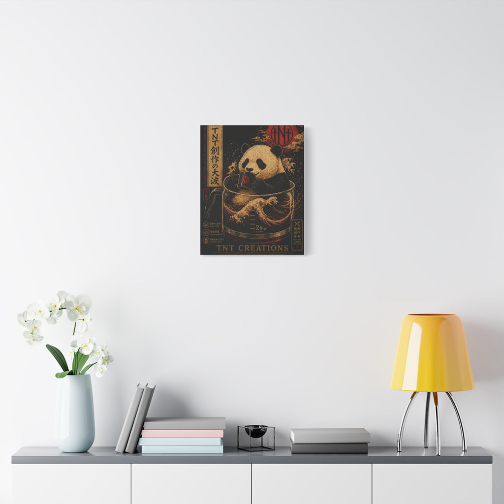 Panda Tea Canvas