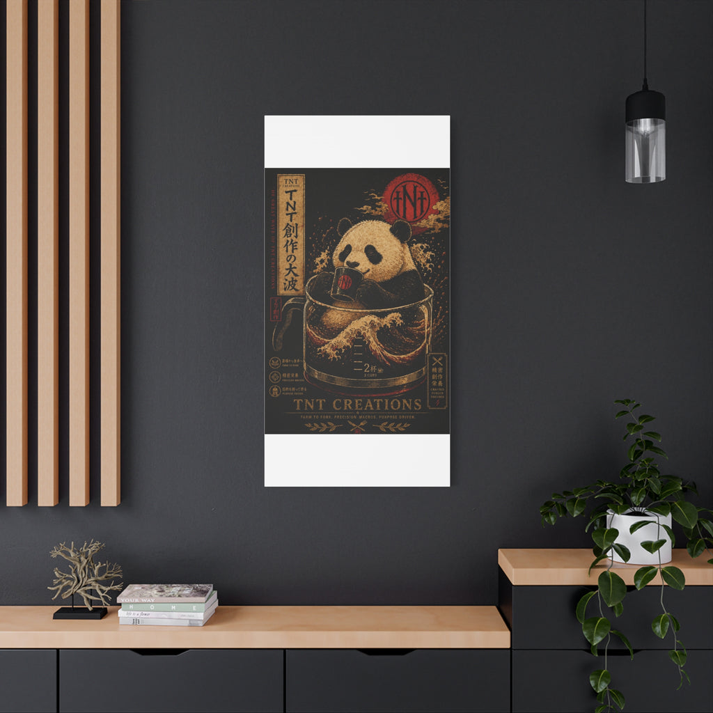 Panda Tea Canvas
