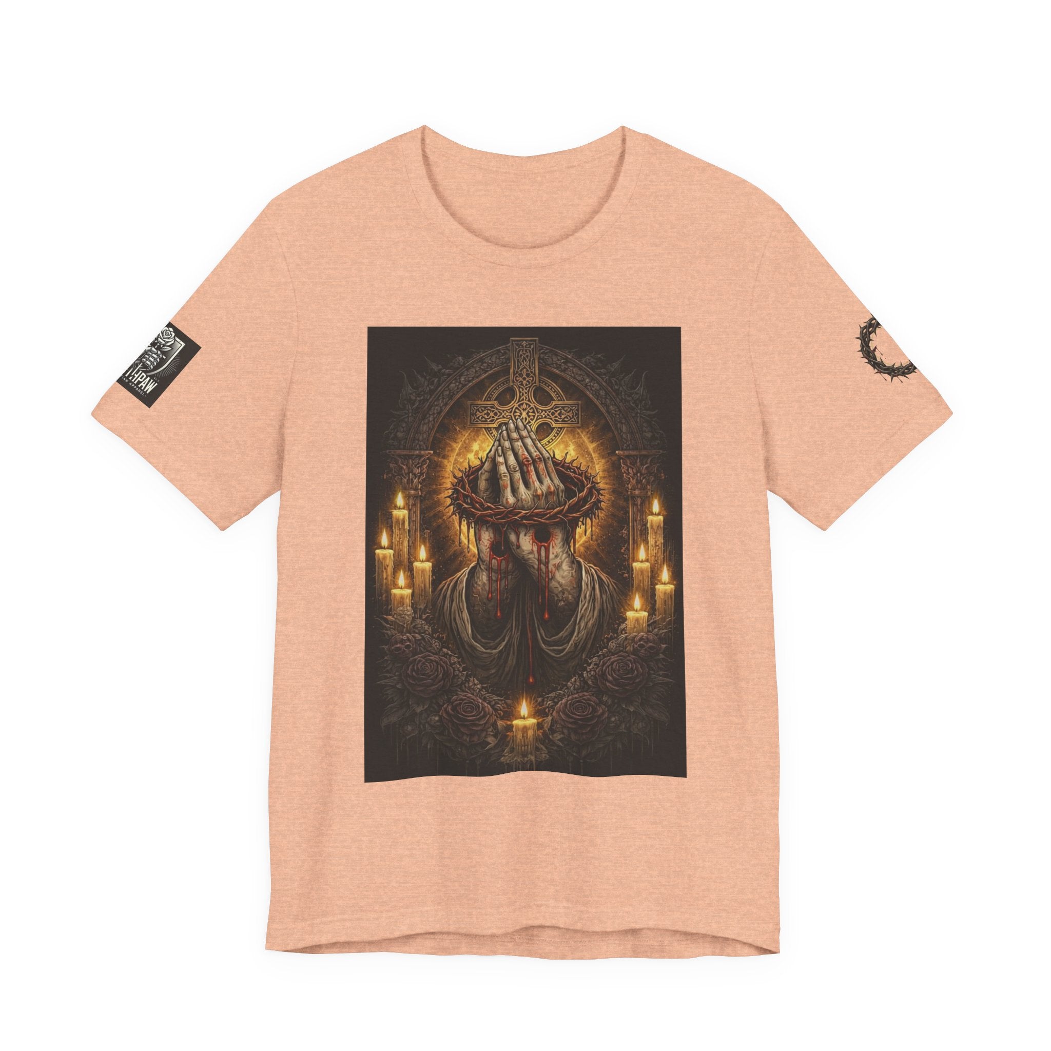 Satan-Repellant Graphic Tee — "Don't TRY me Satan!!" Chest Illustration & Back Slogan