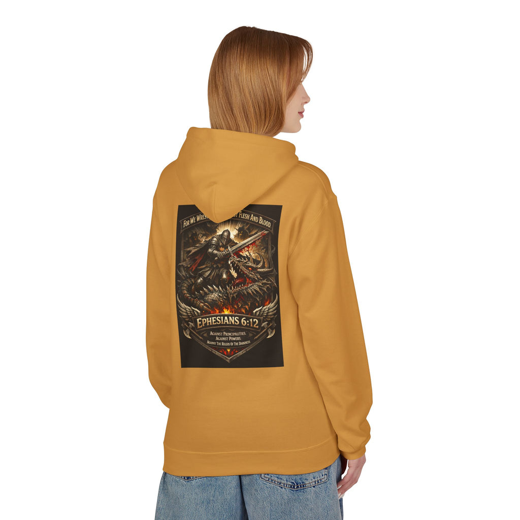 Christian Warrior Hoodie — "Stand Firm" Ephesians 6:12 Inspirational Gospel Hoodie