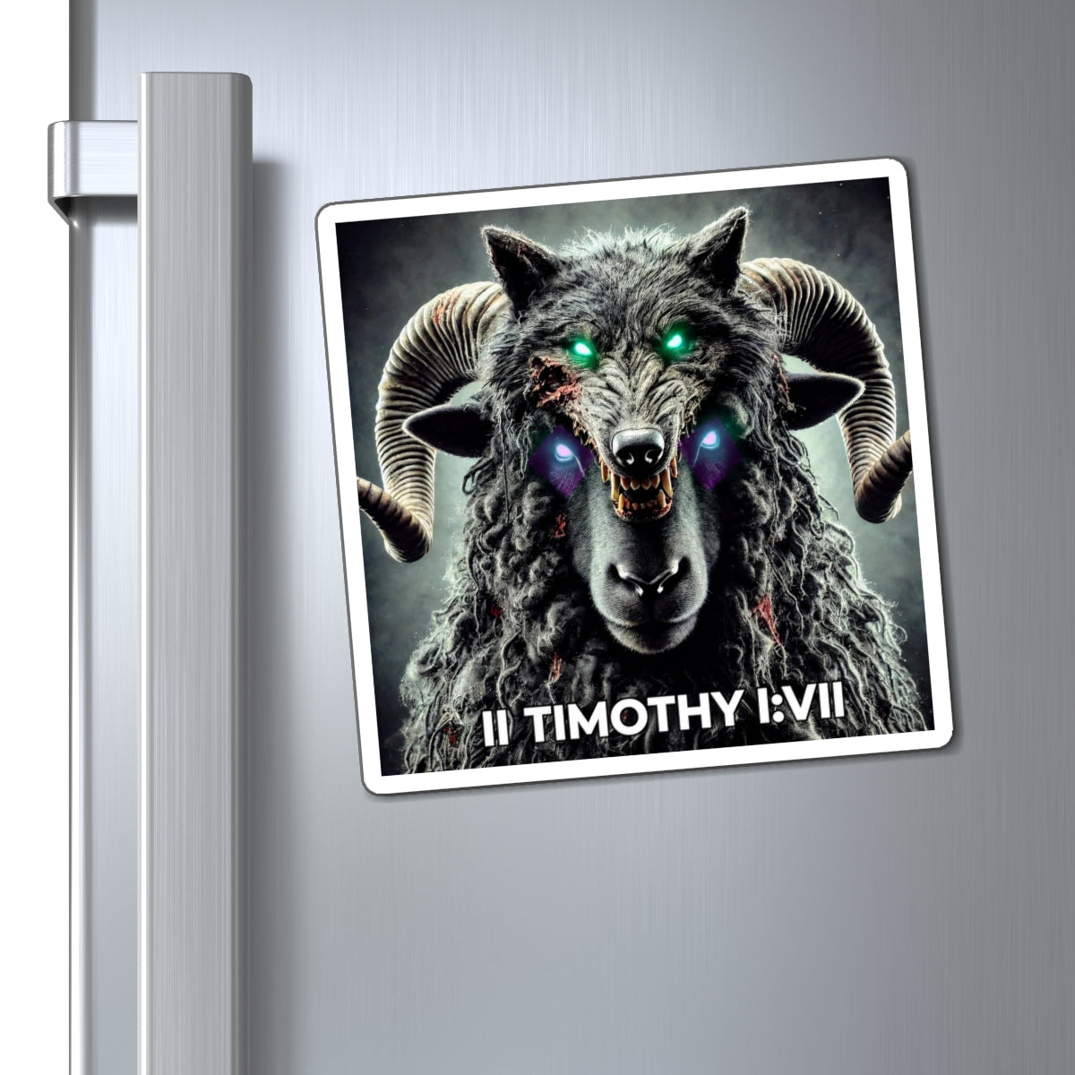 No Fear Black Sheep Magnet —  (II Timothy I:VII)