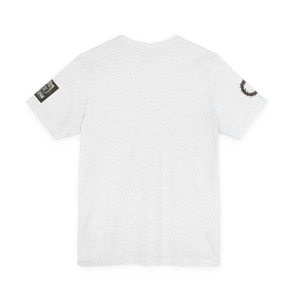 Do Not Fear the Darkness Graphic Tee — 'James IV:VII' Hooded Figure Shirt