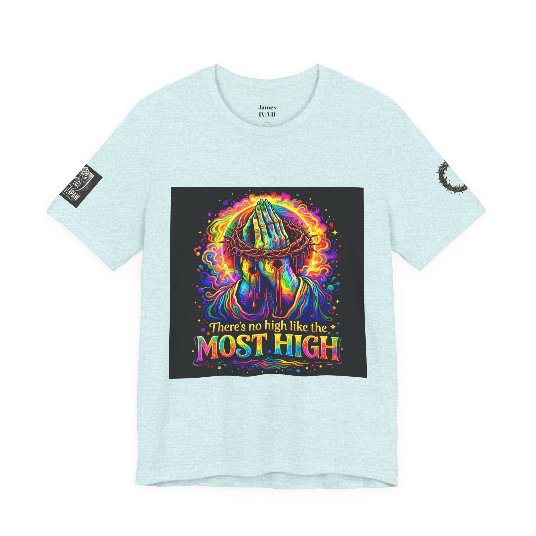 Psychedelic Jesus T‑Shirt – "There's No High Like the Most High" Graphic Tee