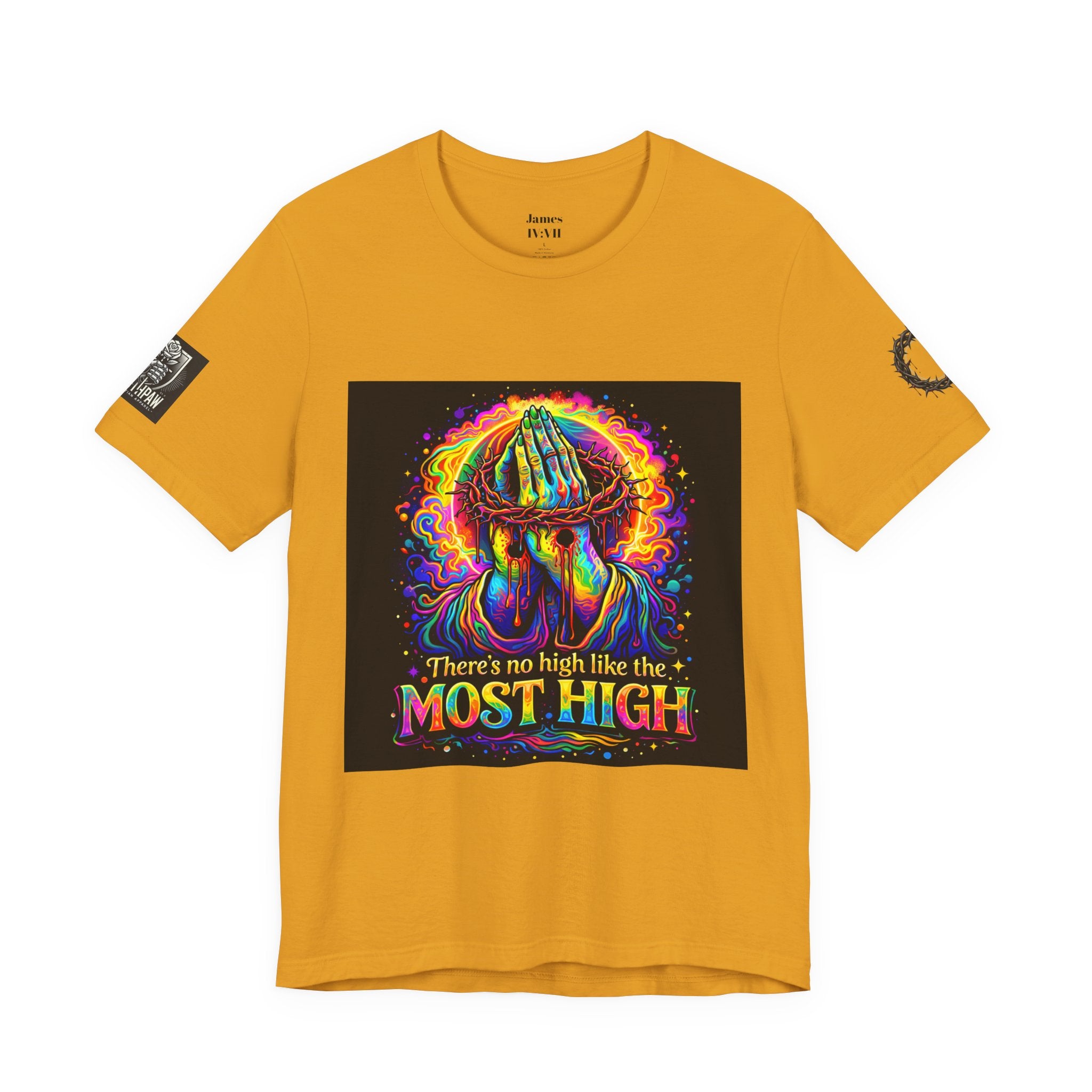 Psychedelic Jesus T‑Shirt – "There's No High Like the Most High" Graphic Tee