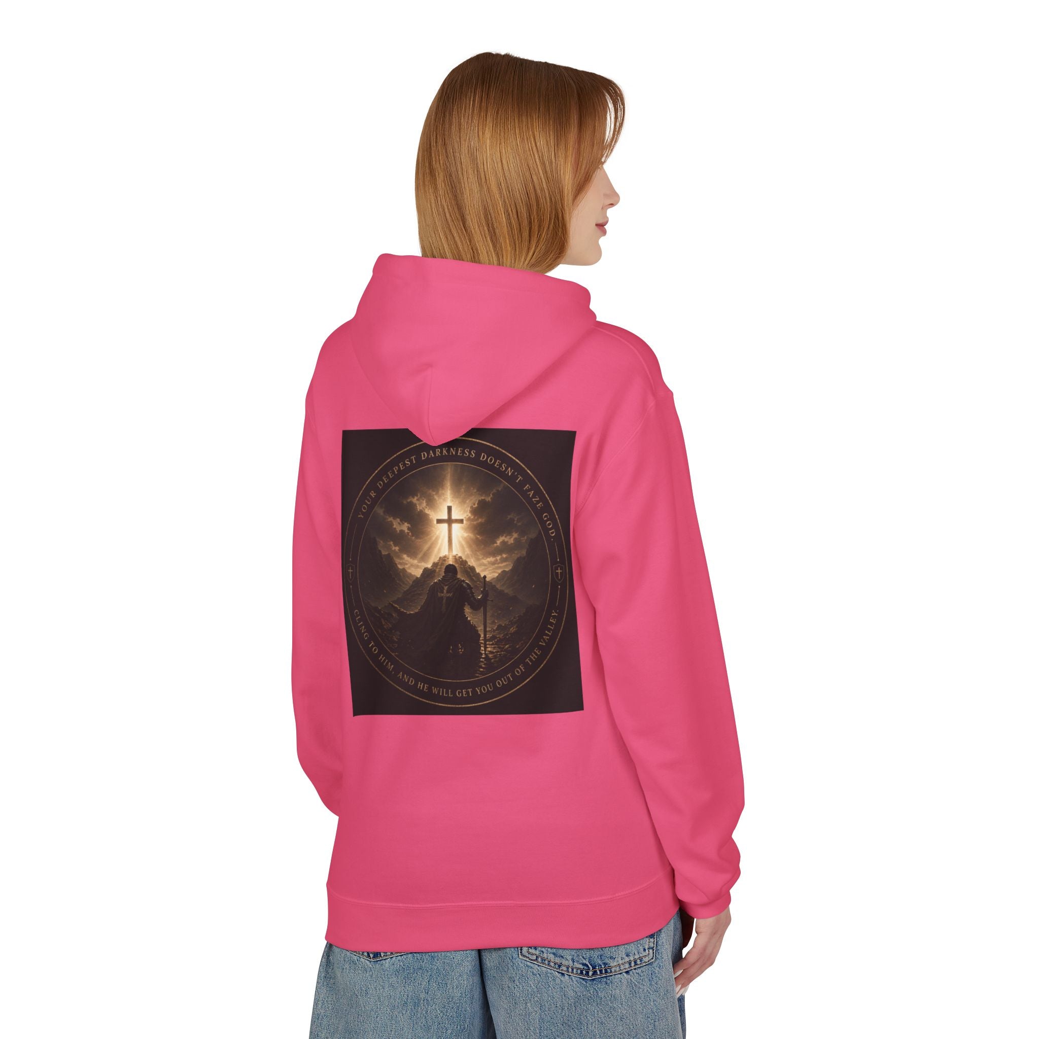Christian Cross Hoodie — 'Stand by the Word' Inspirational Faith Sweatshirt