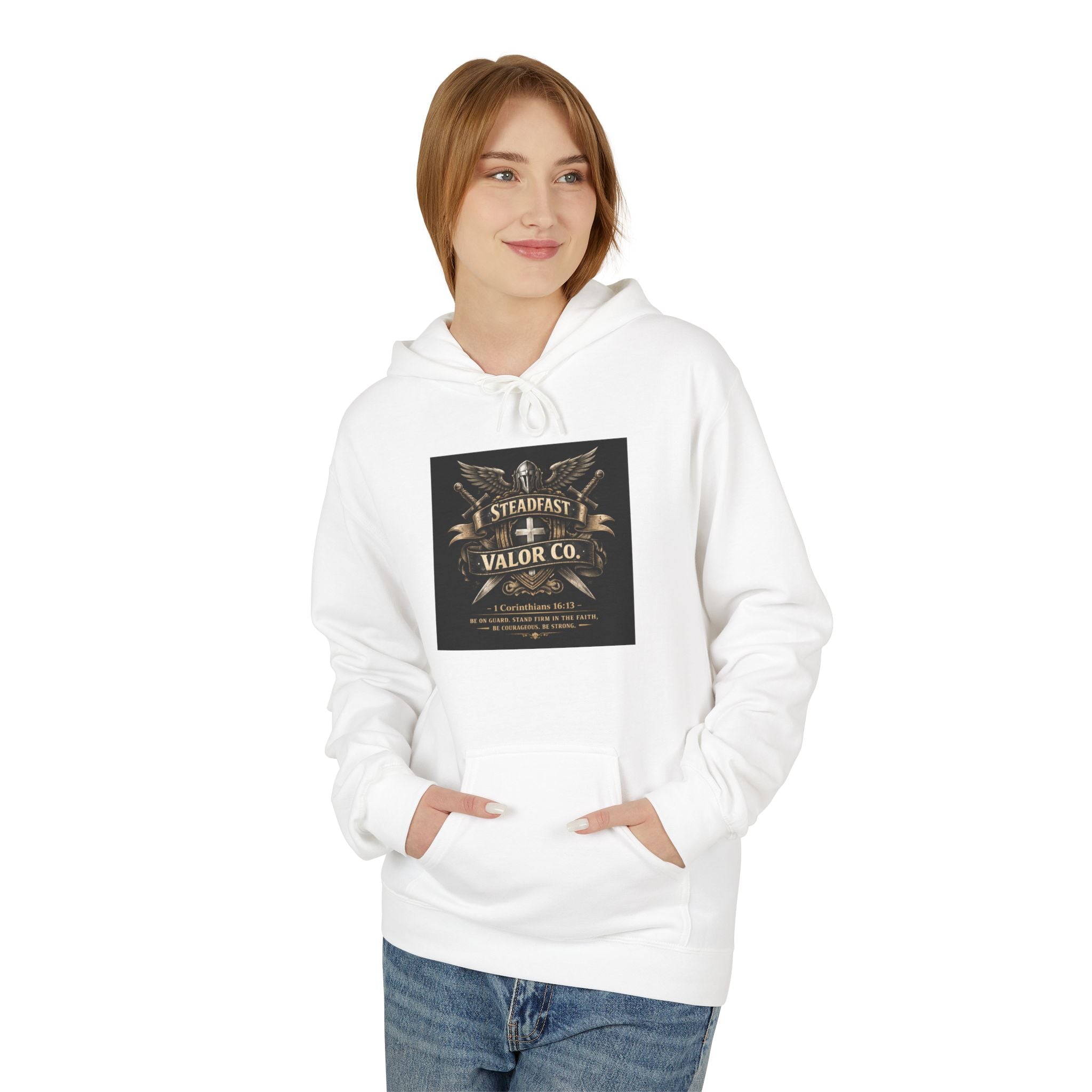 Christian Warrior Hoodie — "Stand Firm" Ephesians 6:12 Inspirational Gospel Hoodie
