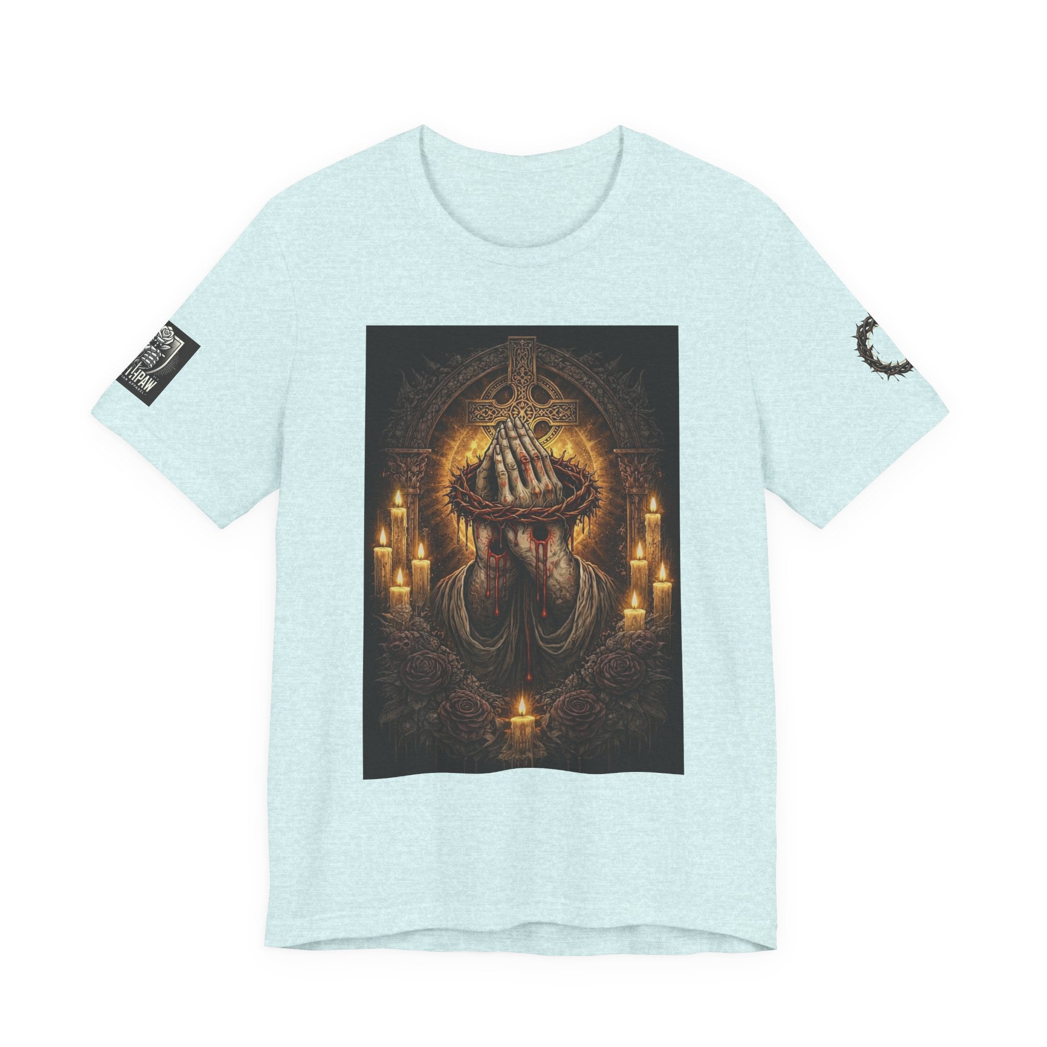 Satan-Repellant Graphic Tee — "Don't TRY me Satan!!" Chest Illustration & Back Slogan