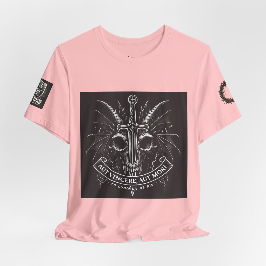 Defying Darkness Tee — "Aut Vincere, Aut Mori" Graphic T-Shirt
