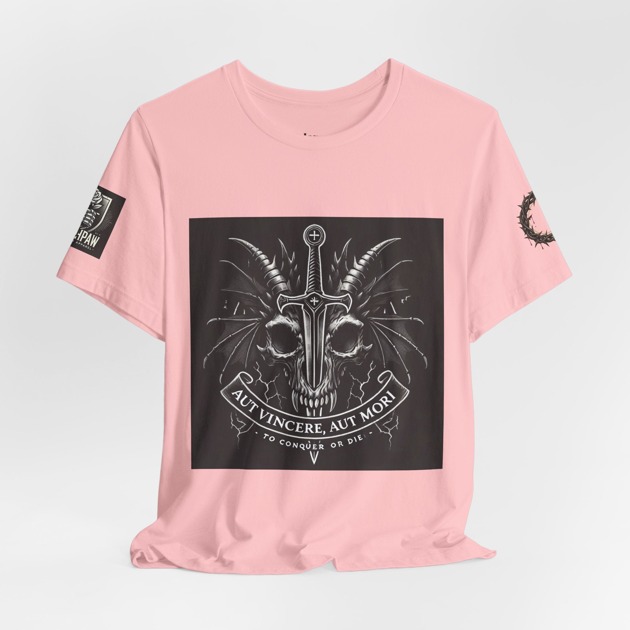 Defying Darkness Tee — "Aut Vincere, Aut Mori" Graphic T-Shirt