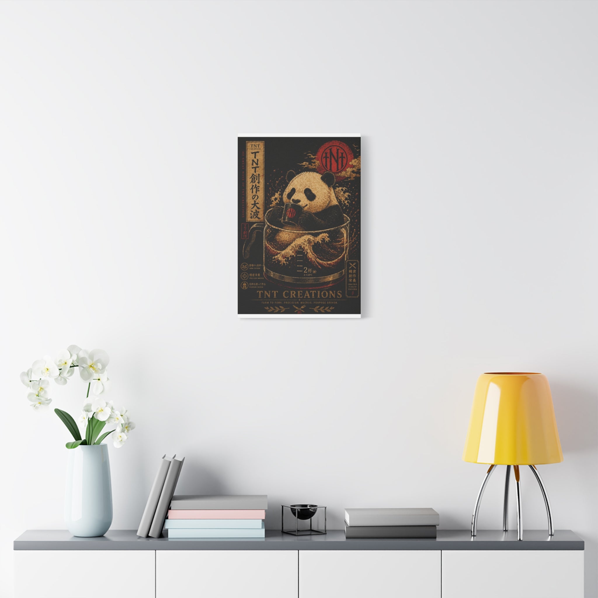 Panda Tea Canvas