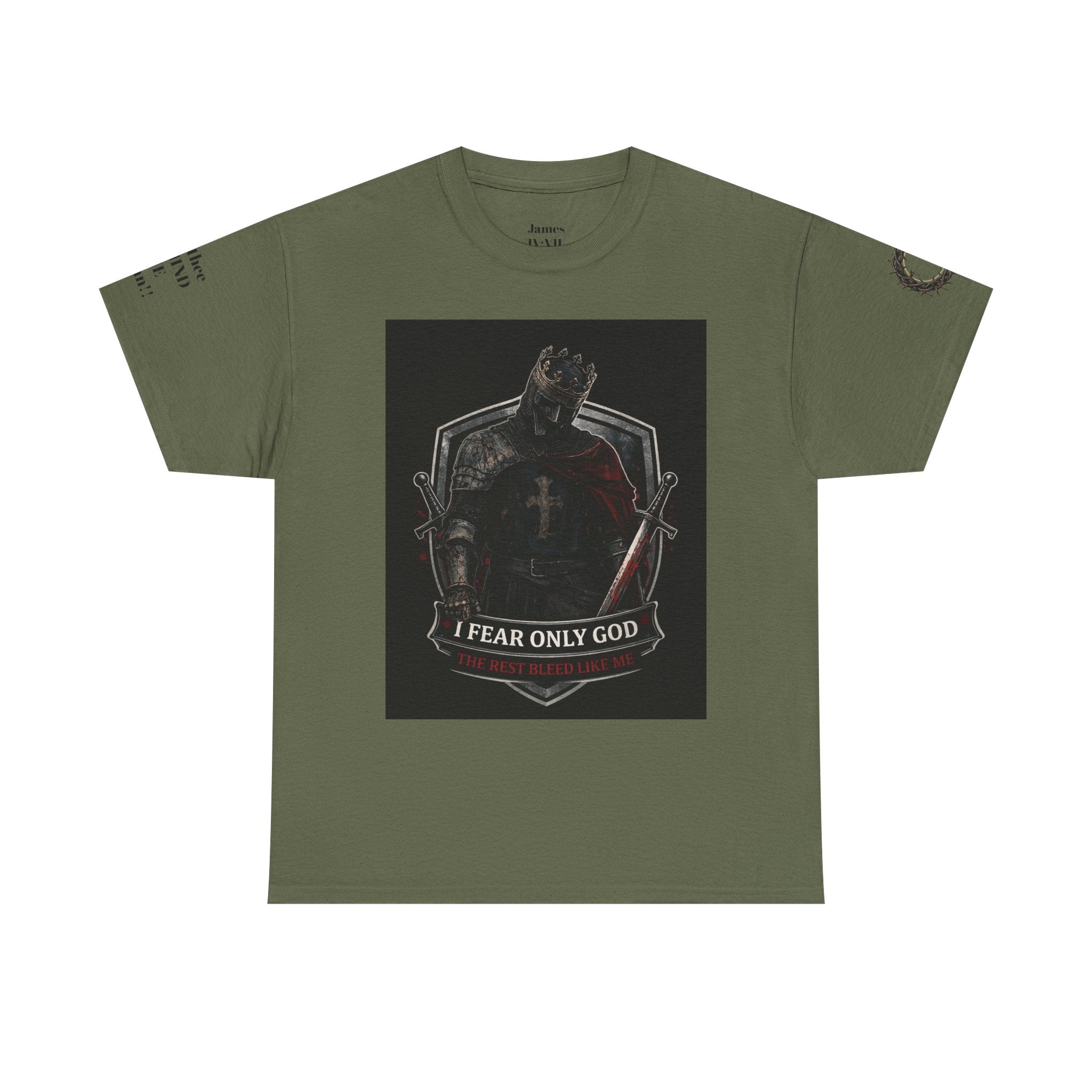 Fear Only God T-Shirt — Steadfast Valor Co. Knight Graphic Tee