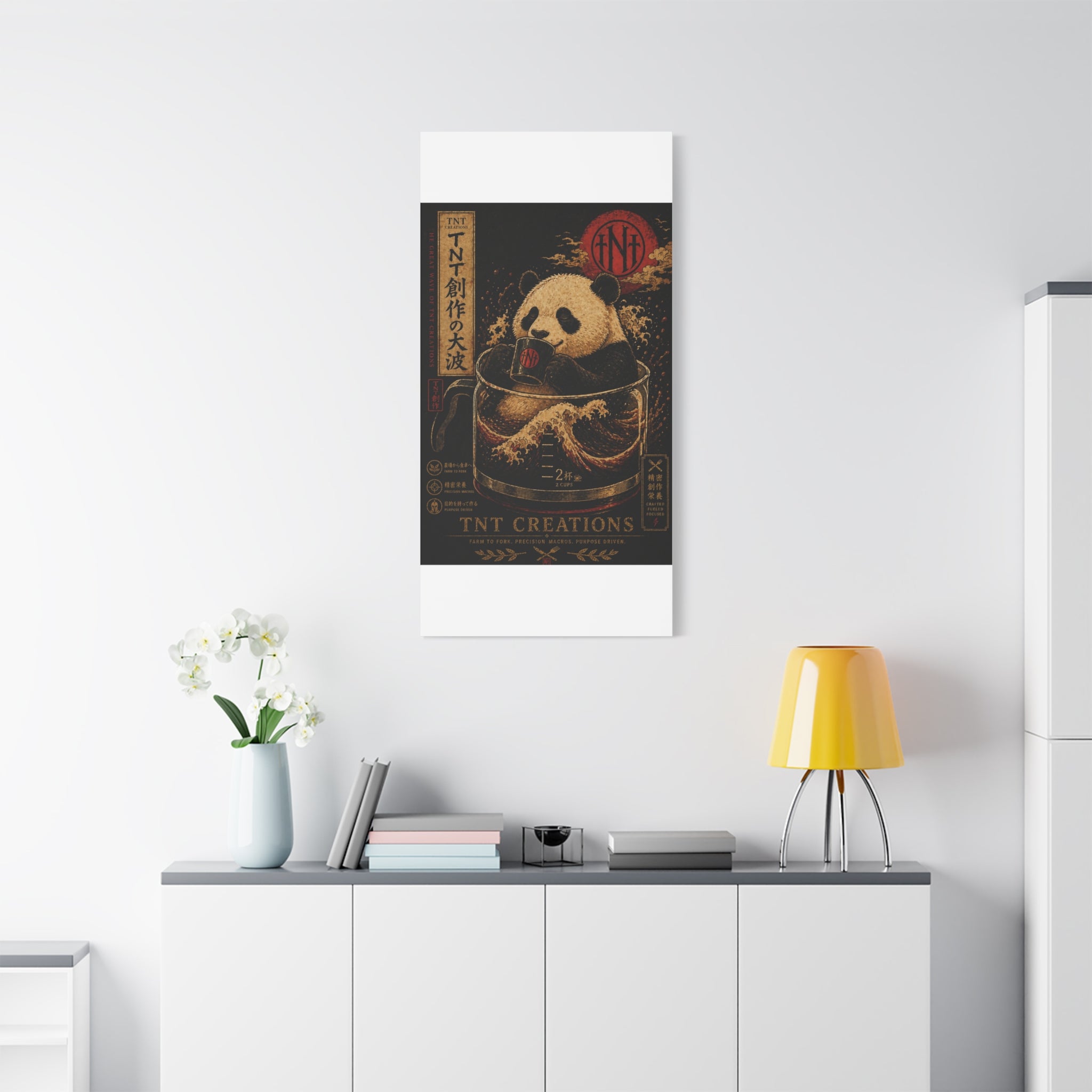 Panda Tea Canvas