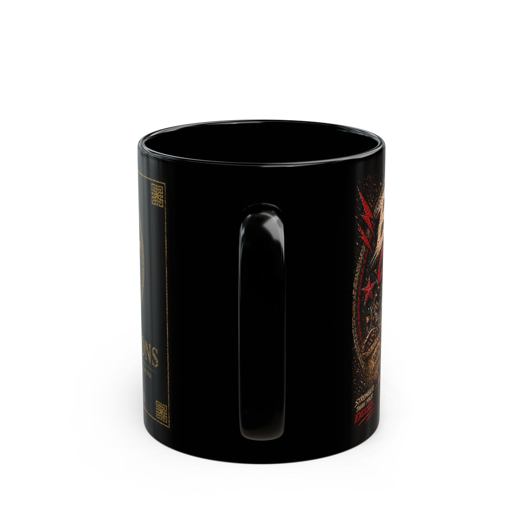 TNT Creations Black Coffee Mug — Gold Logo 11oz/15oz