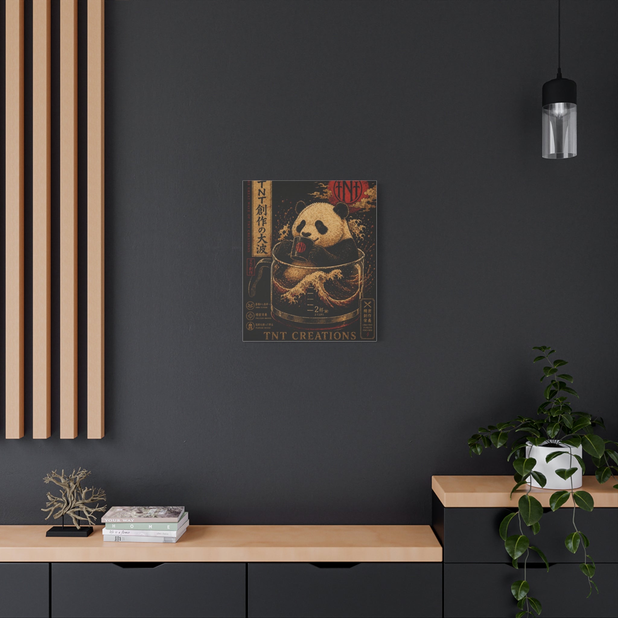 Panda Tea Canvas