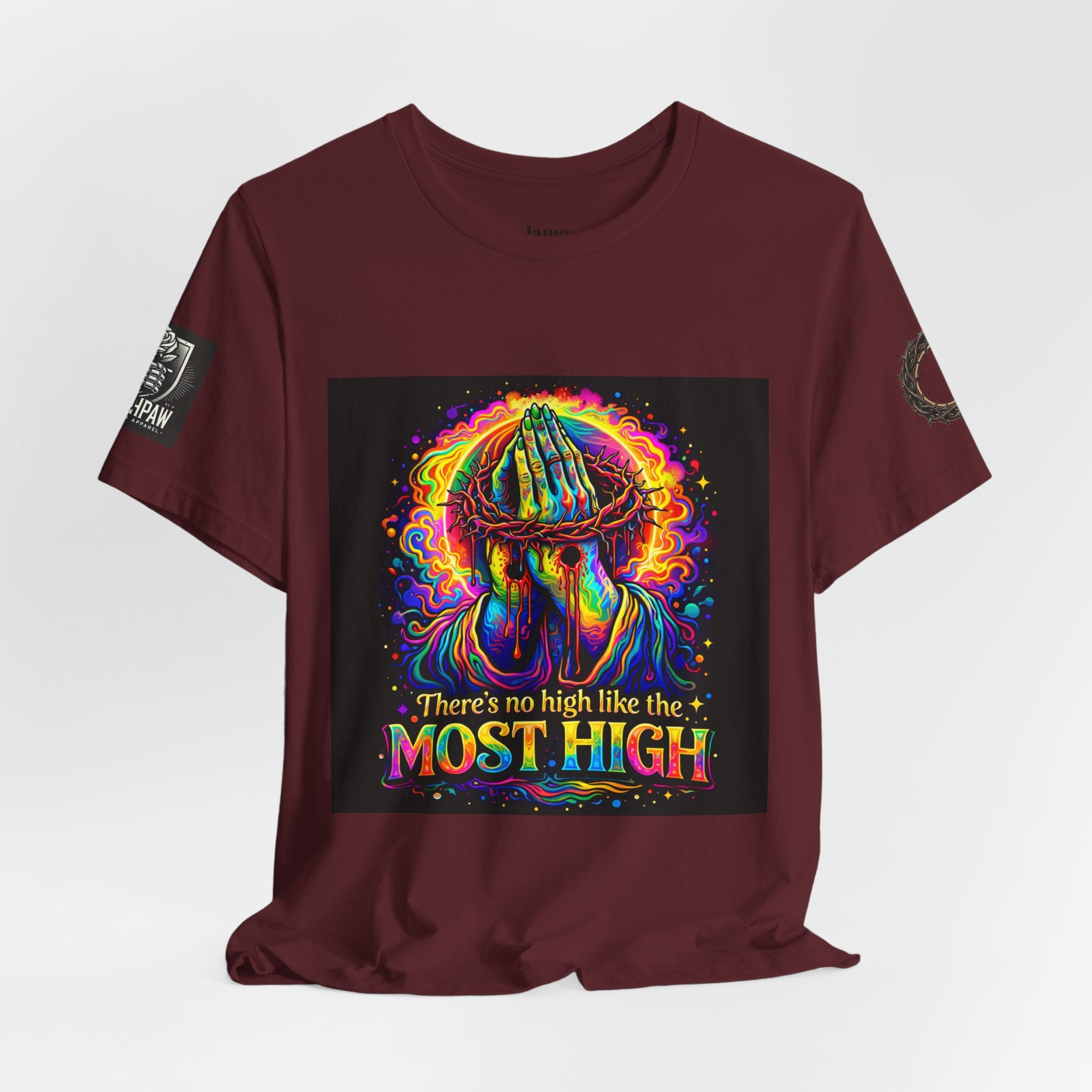 Psychedelic Jesus T‑Shirt – "There's No High Like the Most High" Graphic Tee