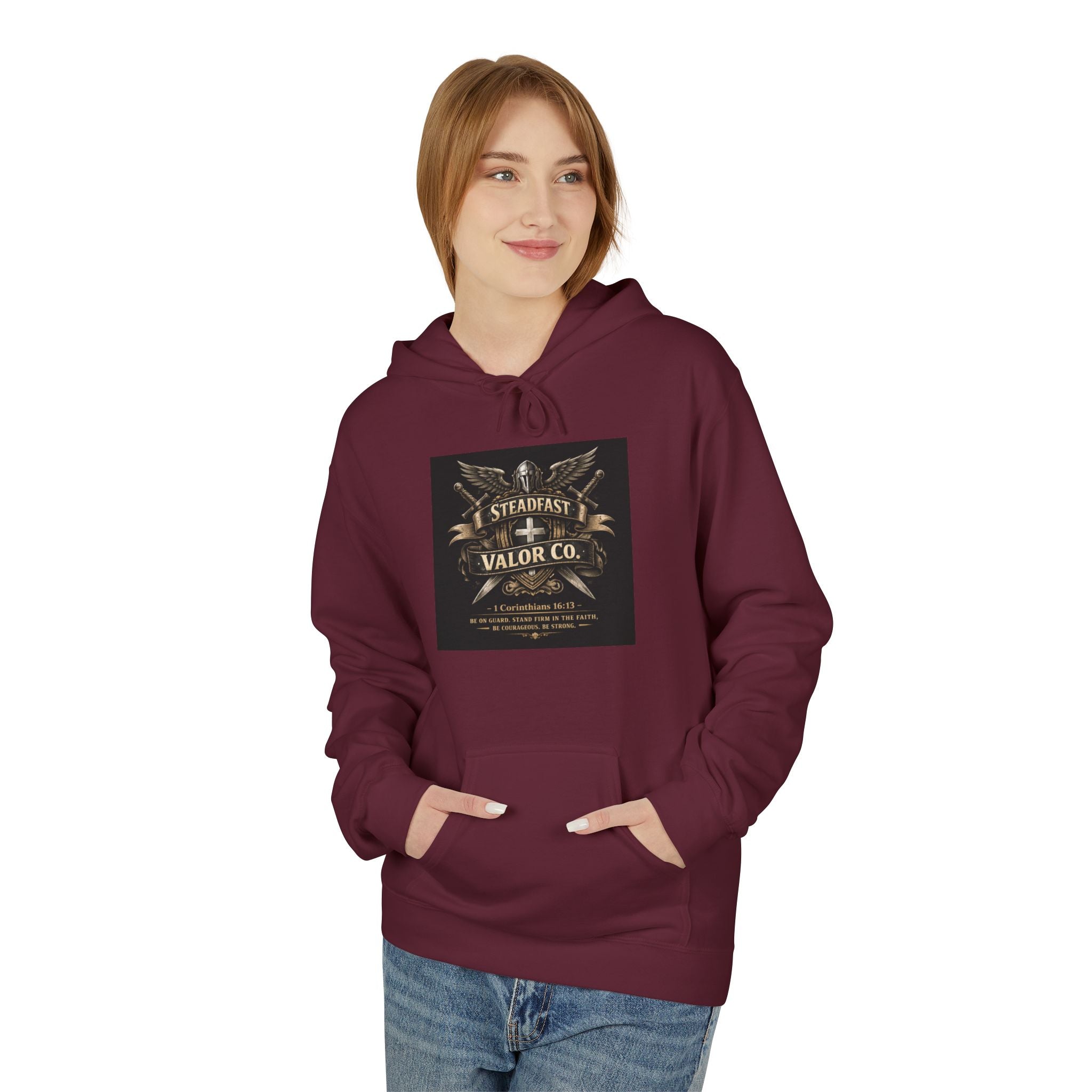Christian Warrior Hoodie — "Stand Firm" Ephesians 6:12 Inspirational Gospel Hoodie