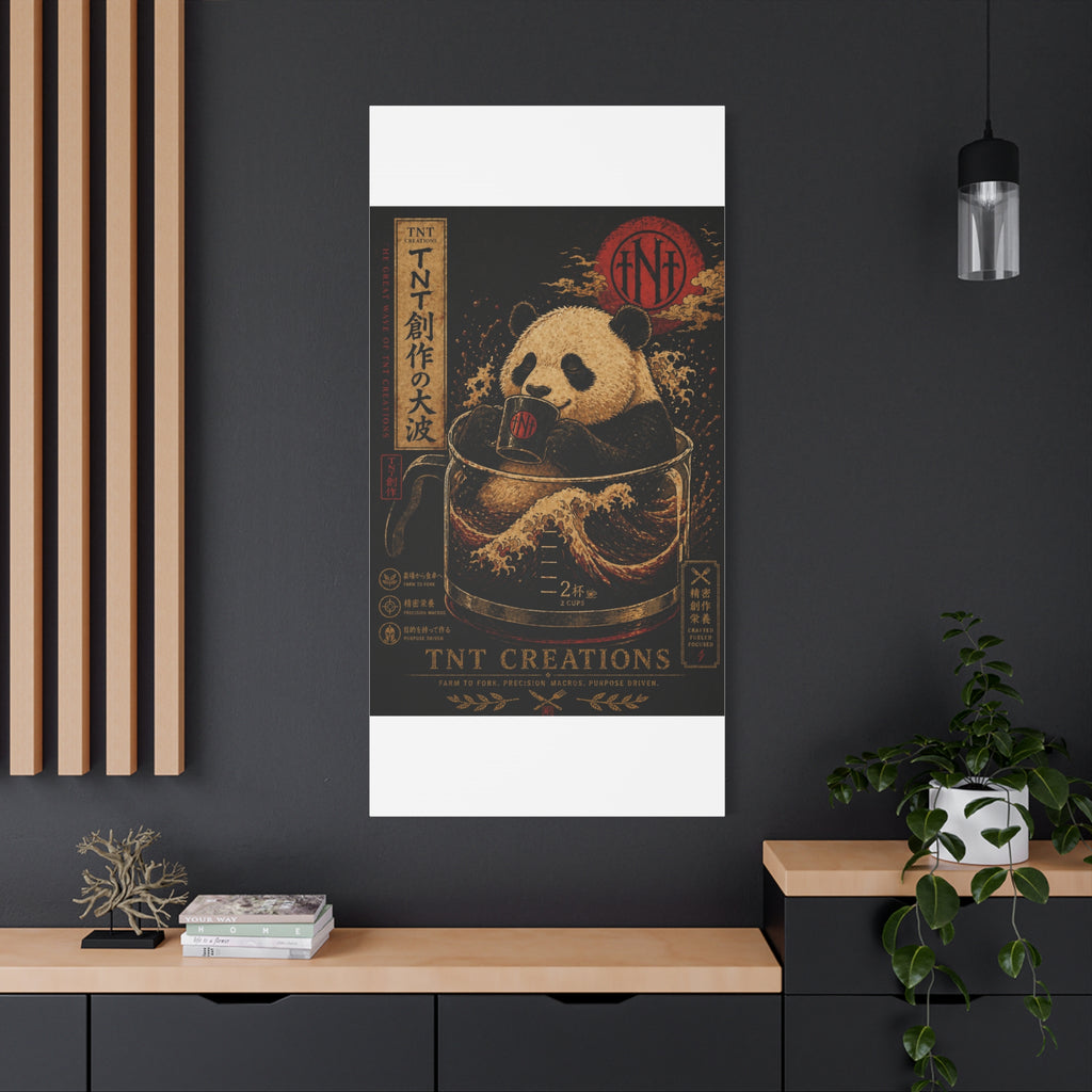 Panda Tea Canvas