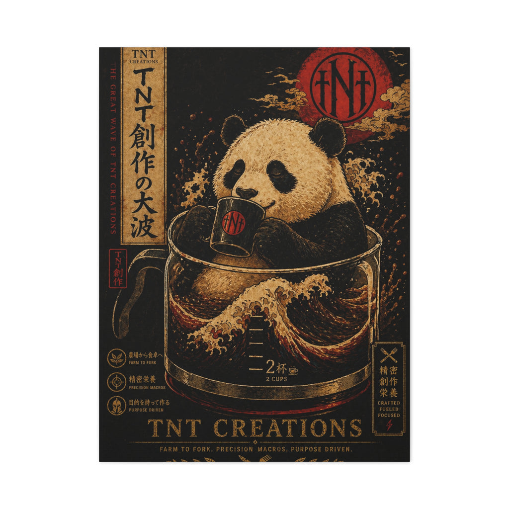 Panda Tea Canvas