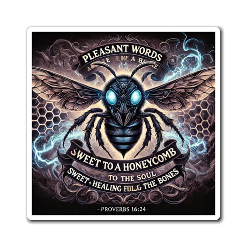 Bee Prayer Magnet — “Pleasant Words Are Sweet to a Honeycomb” Proverbs 16:24
