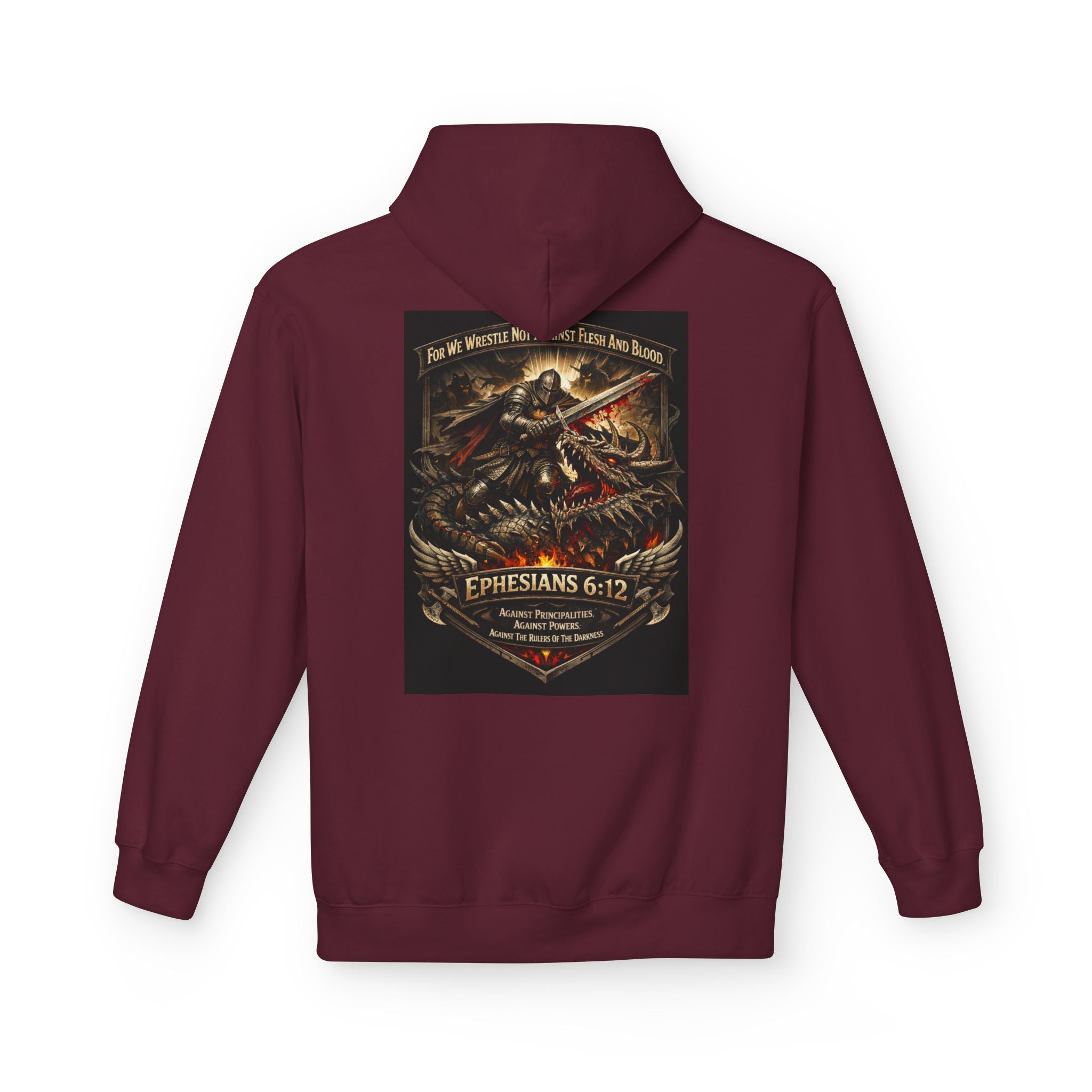 Christian Warrior Hoodie — "Stand Firm" Ephesians 6:12 Inspirational Gospel Hoodie