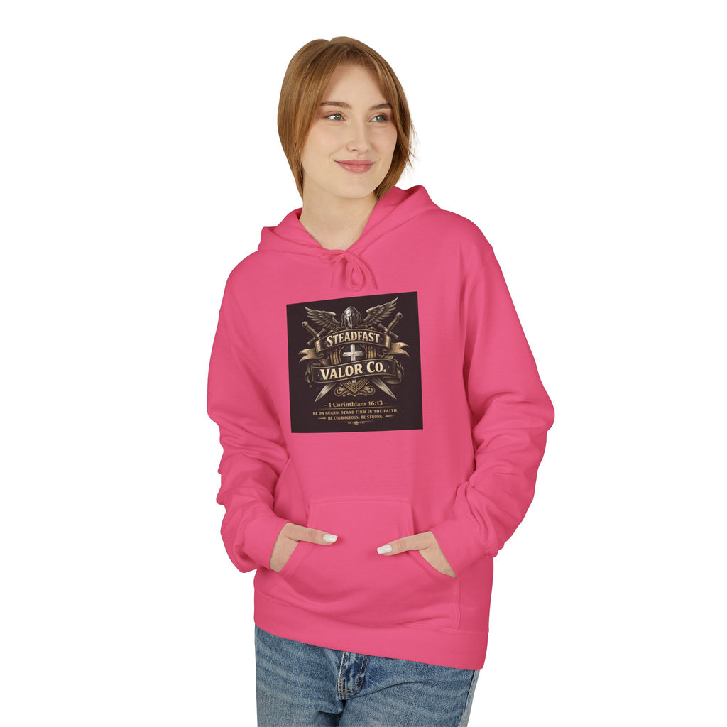 Christian Cross Hoodie — 'Stand by the Word' Inspirational Faith Sweatshirt