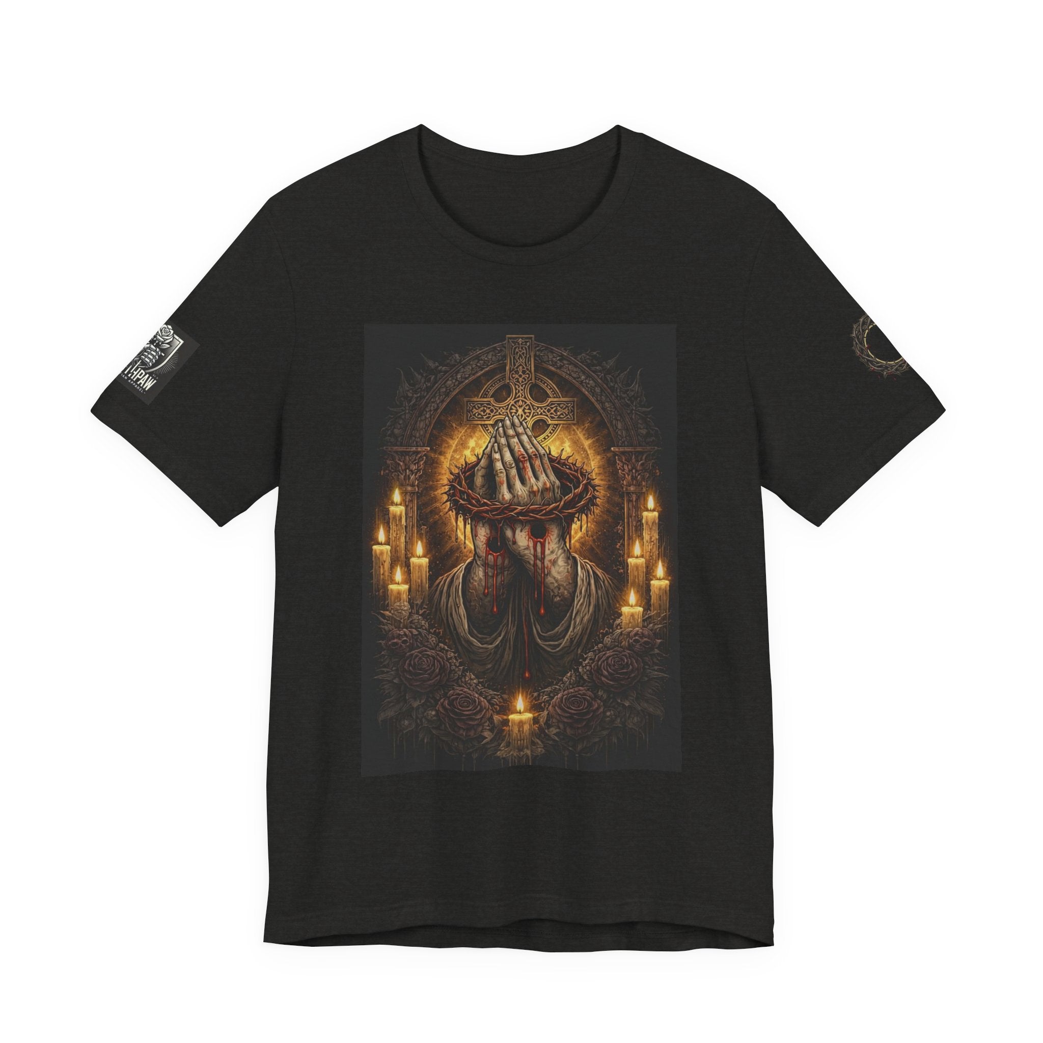 Satan-Repellant Graphic Tee — "Don't TRY me Satan!!" Chest Illustration & Back Slogan