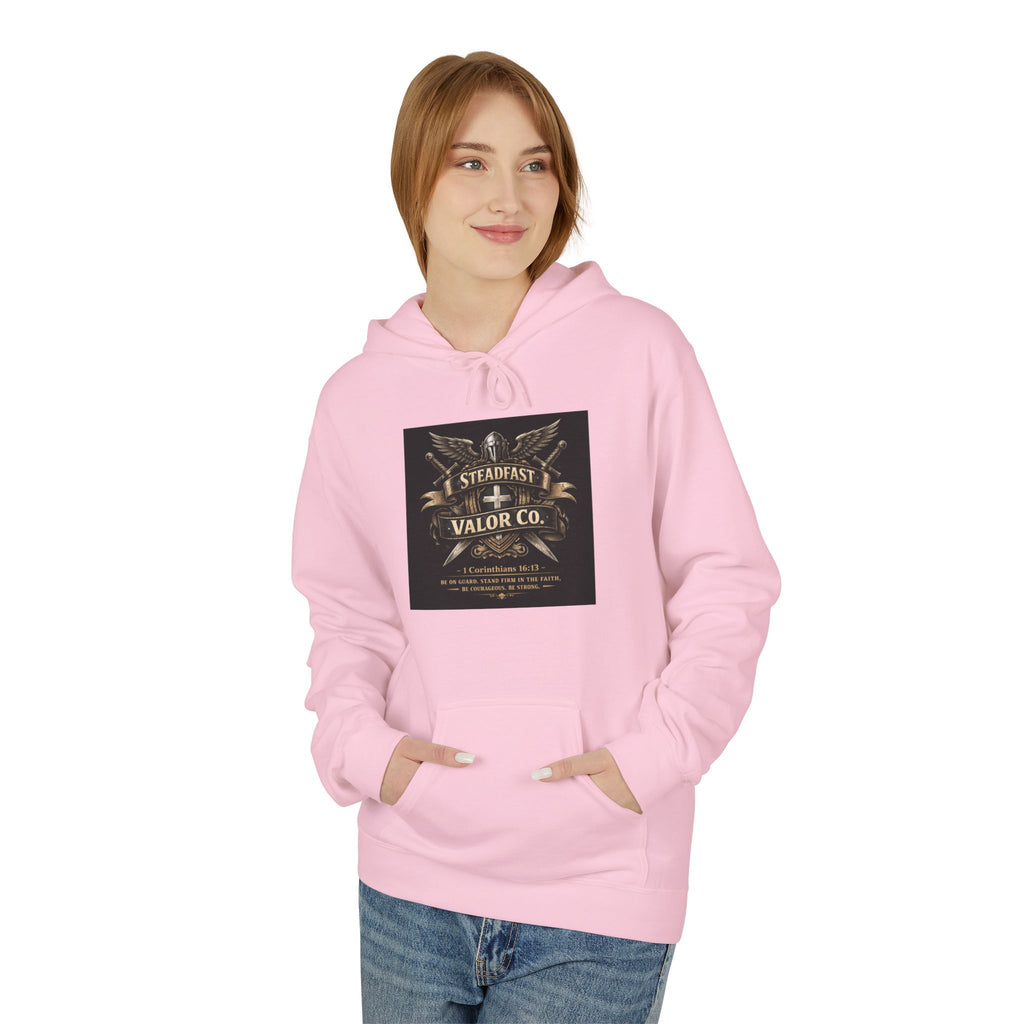 Christian Cross Hoodie — 'Stand by the Word' Inspirational Faith Sweatshirt