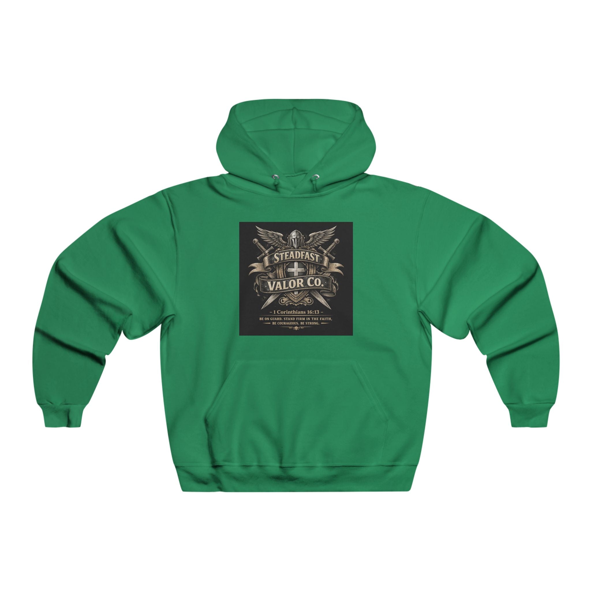 Hooded Sweatshirt — Retro Graphic Hoodie (Deus Vult / Southpaw)