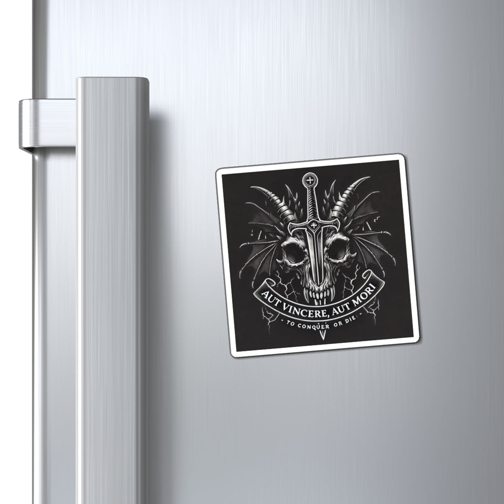 Defeated Darkness Magnet — "Aut Vincere, Aut Mori" Refrigerator Decor
