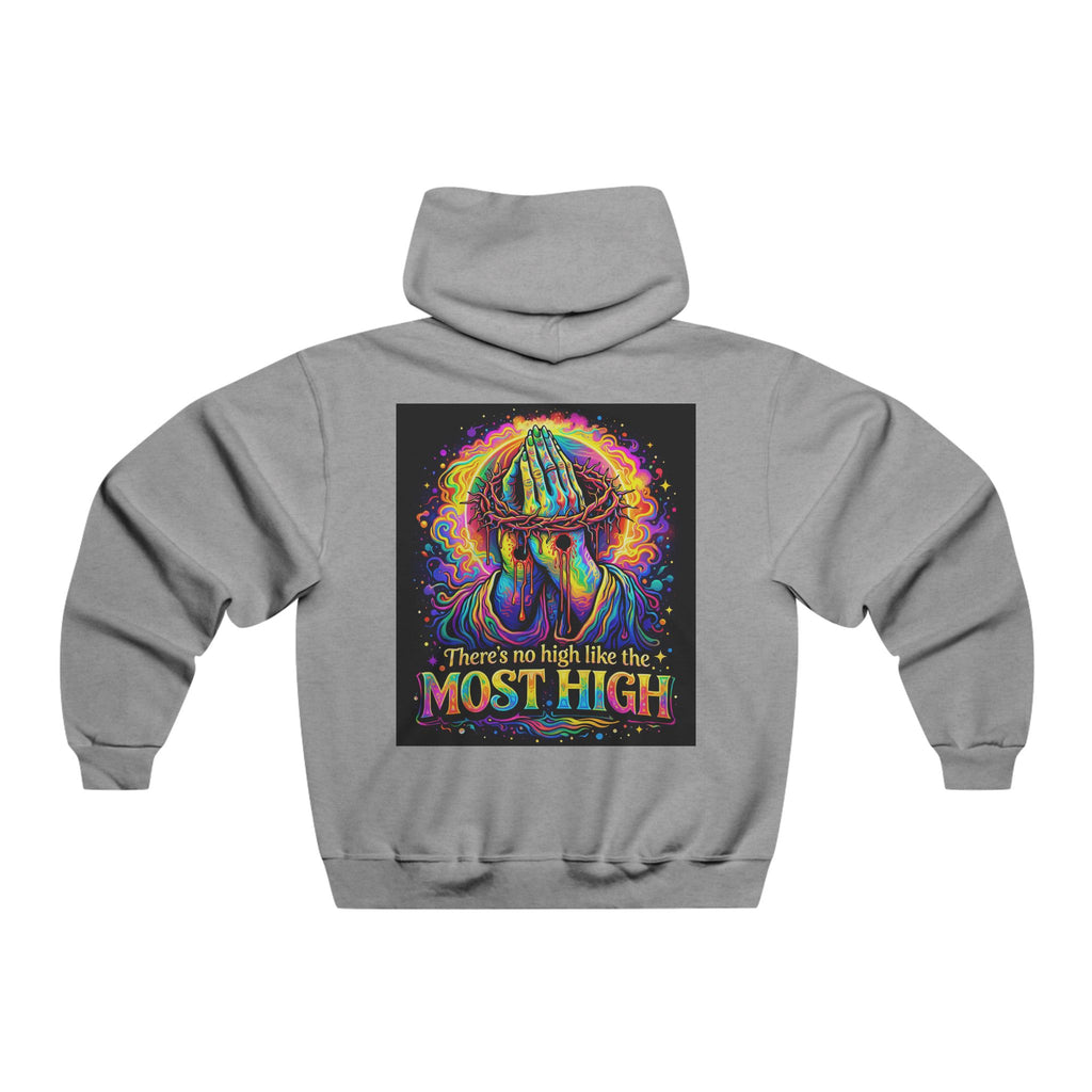 Psychedelic Jesus Hoodie — "There's No High Like the Most High" Graphic Sweatshirt