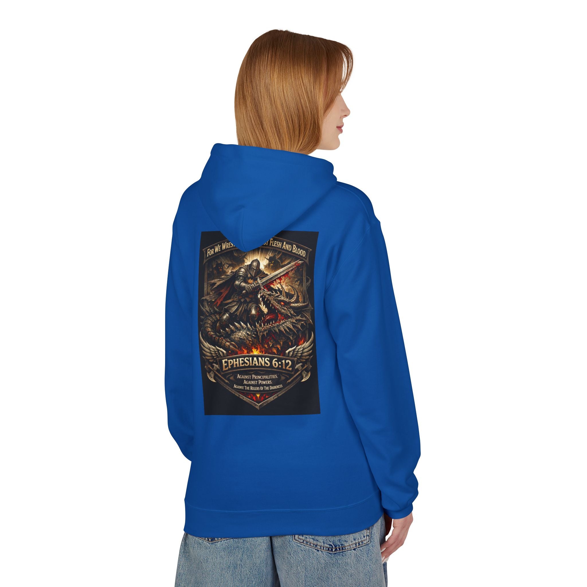 Christian Warrior Hoodie — "Stand Firm" Ephesians 6:12 Inspirational Gospel Hoodie