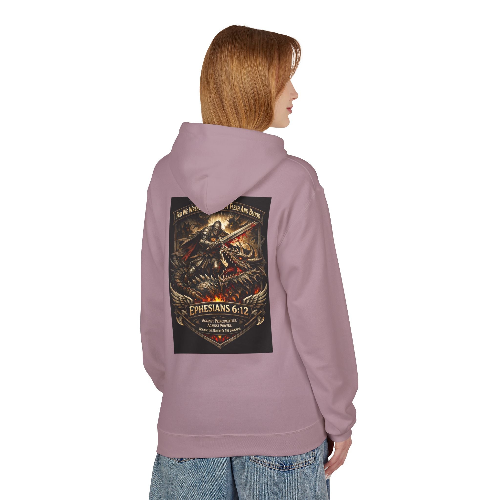 Christian Warrior Hoodie — "Stand Firm" Ephesians 6:12 Inspirational Gospel Hoodie