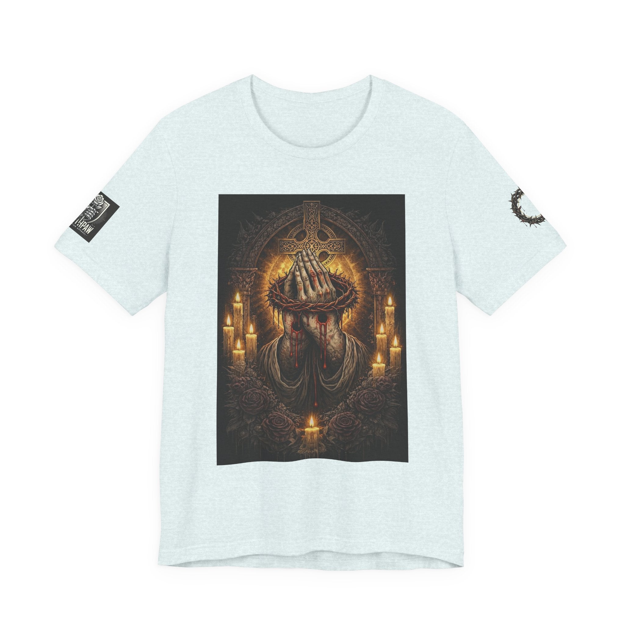 Satan-Repellant Graphic Tee — "Don't TRY me Satan!!" Chest Illustration & Back Slogan