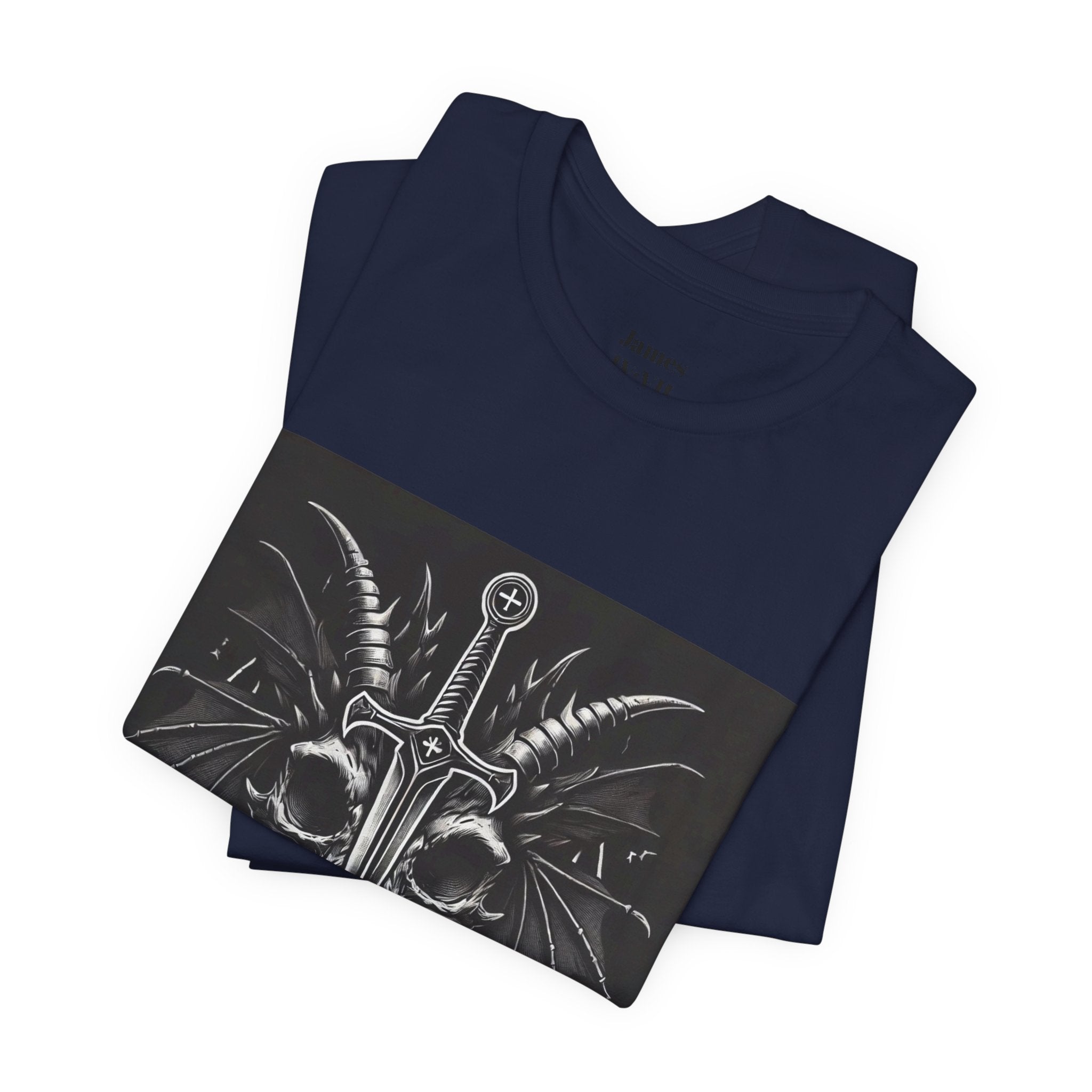 Defying Darkness Tee — "Aut Vincere, Aut Mori" Graphic T-Shirt