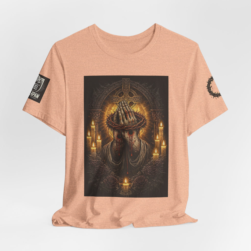Satan-Repellant Graphic Tee — "Don't TRY me Satan!!" Chest Illustration & Back Slogan