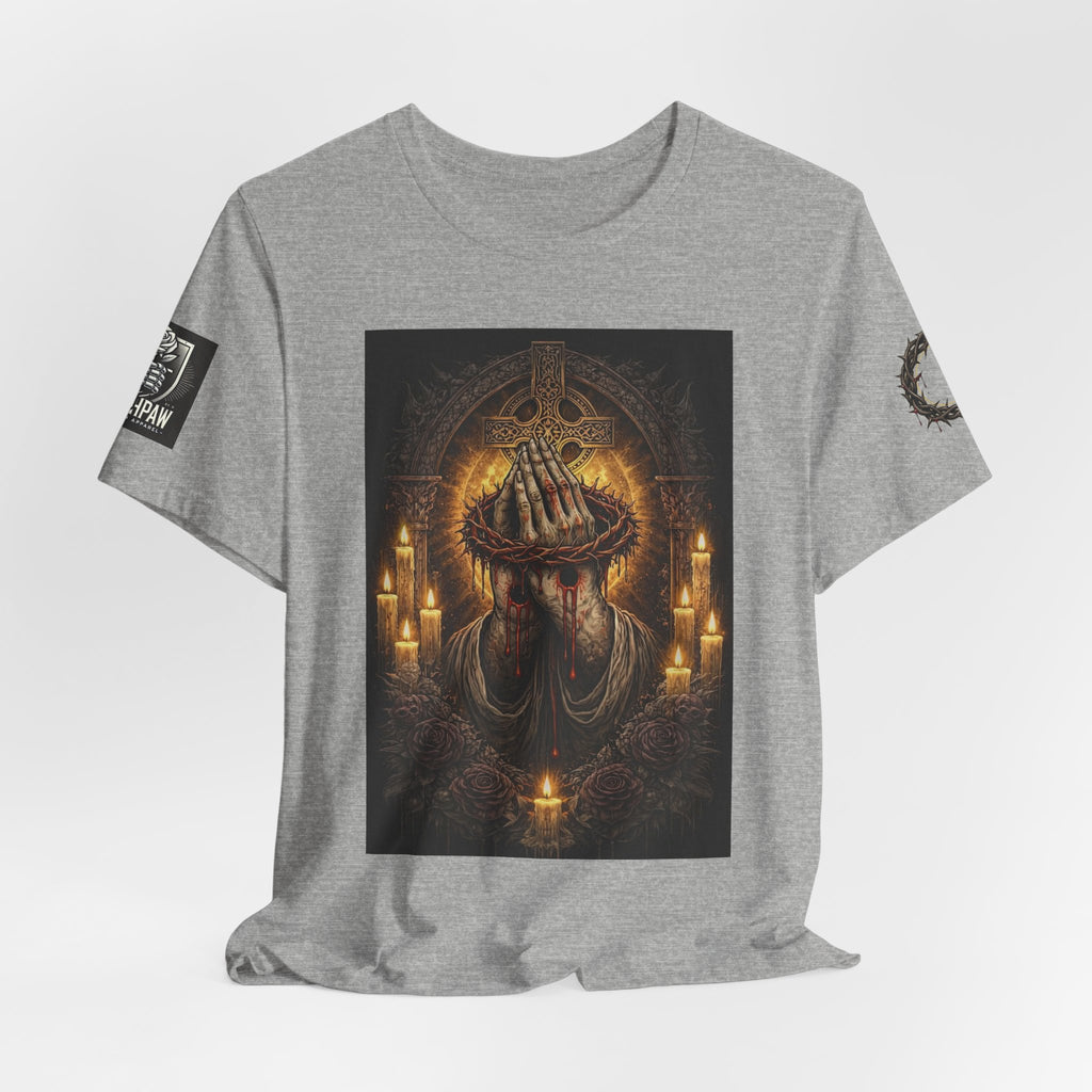 Satan-Repellant Graphic Tee — "Don't TRY me Satan!!" Chest Illustration & Back Slogan