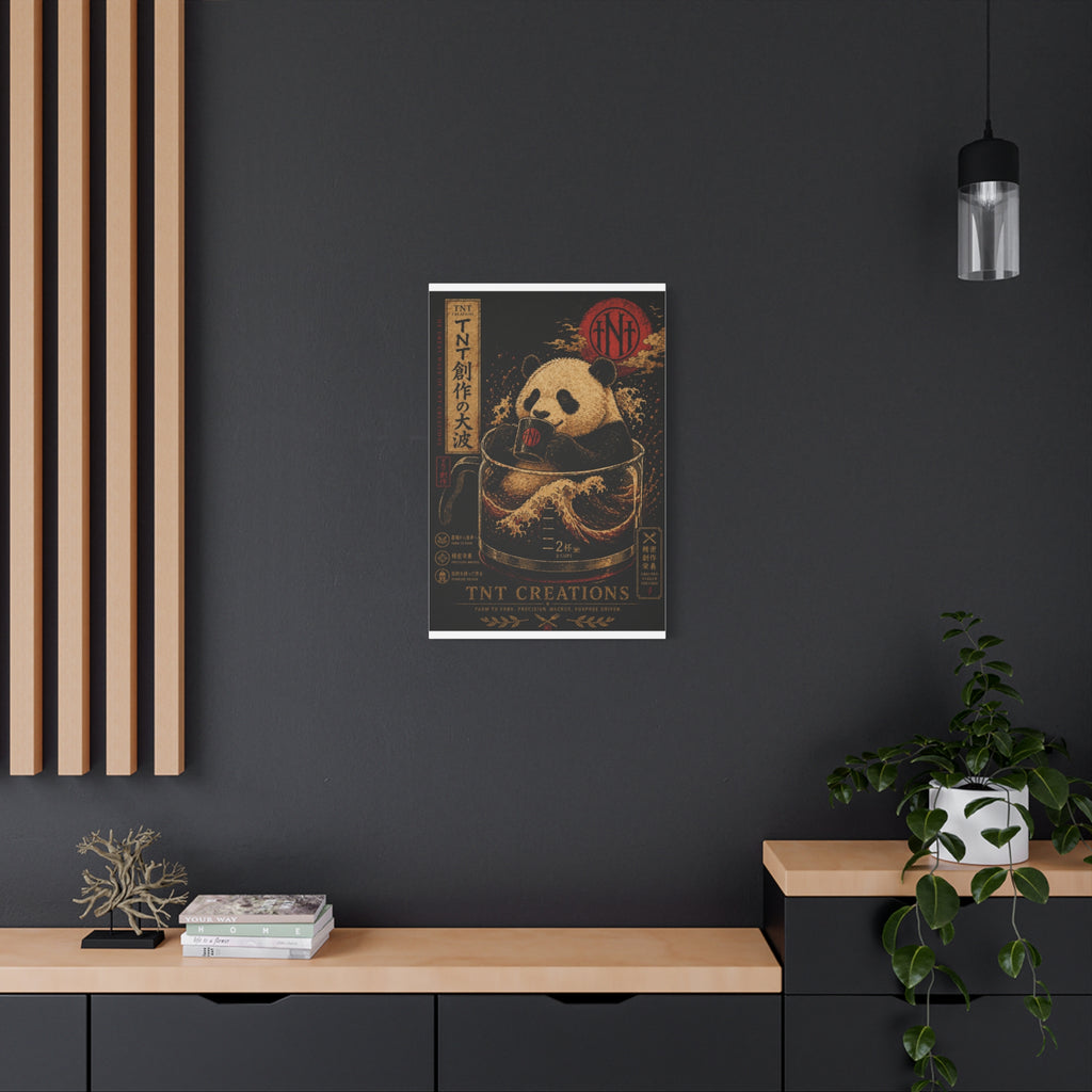 Panda Tea Canvas