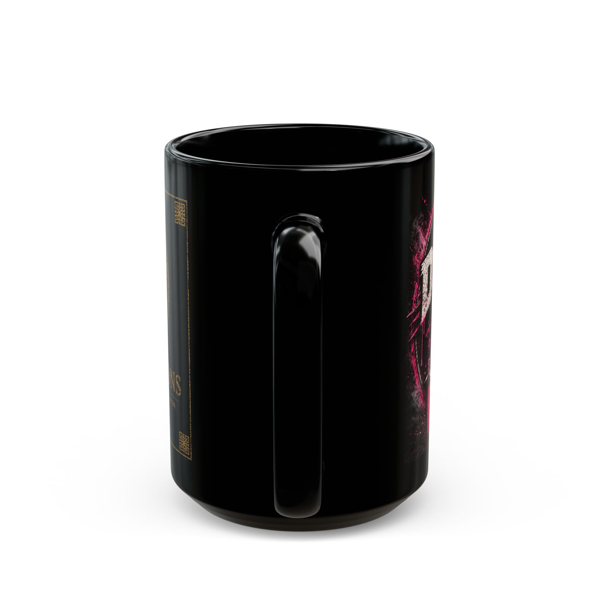 TNT Creations Black Mug — Gothic Logo Coffee Cup (11oz/15oz)