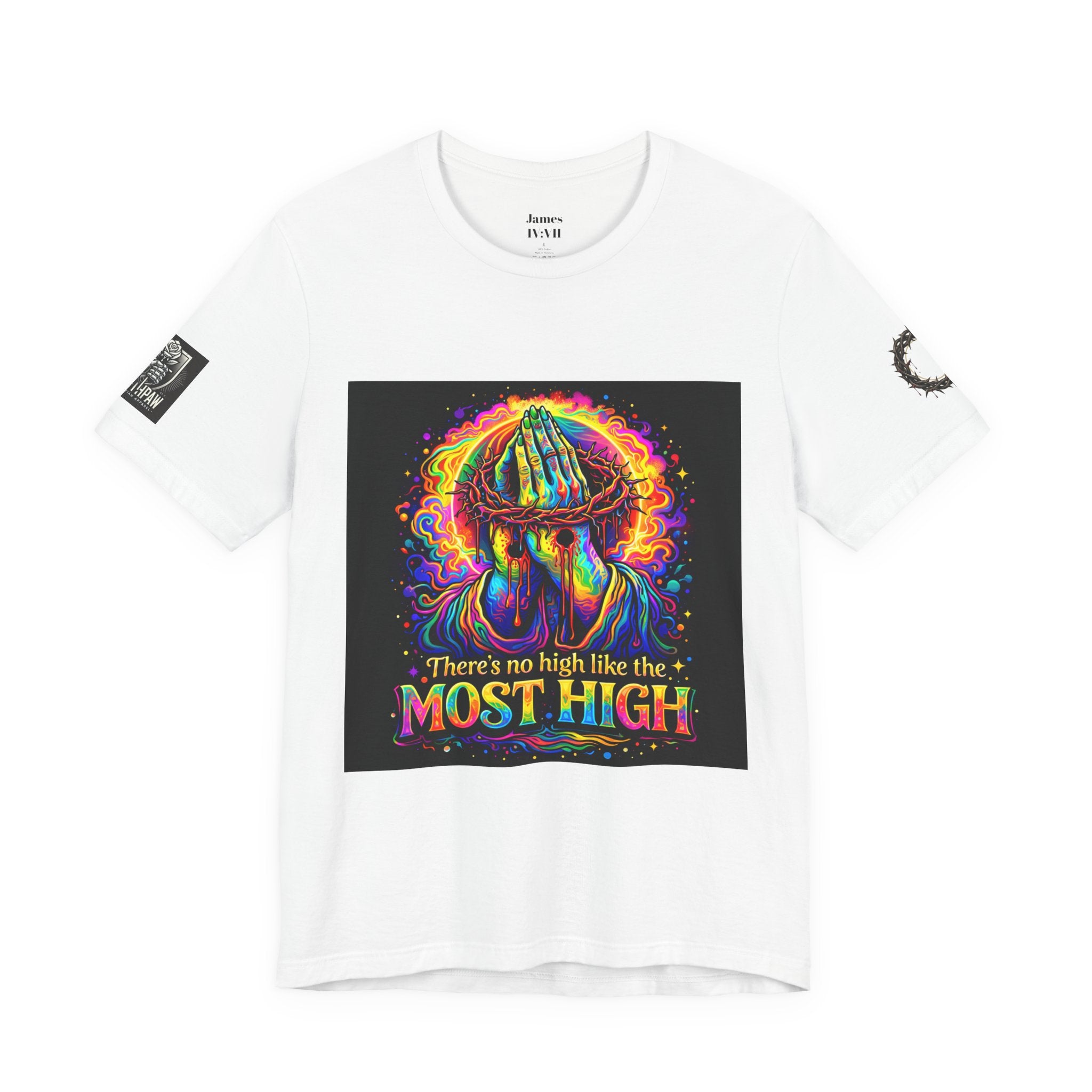 Psychedelic Jesus T‑Shirt – "There's No High Like the Most High" Graphic Tee