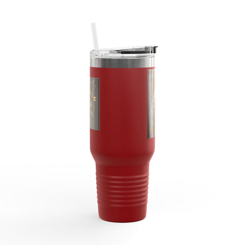 40oz Insulated Travel Mug — "Be the Light" Knight Crusader Design