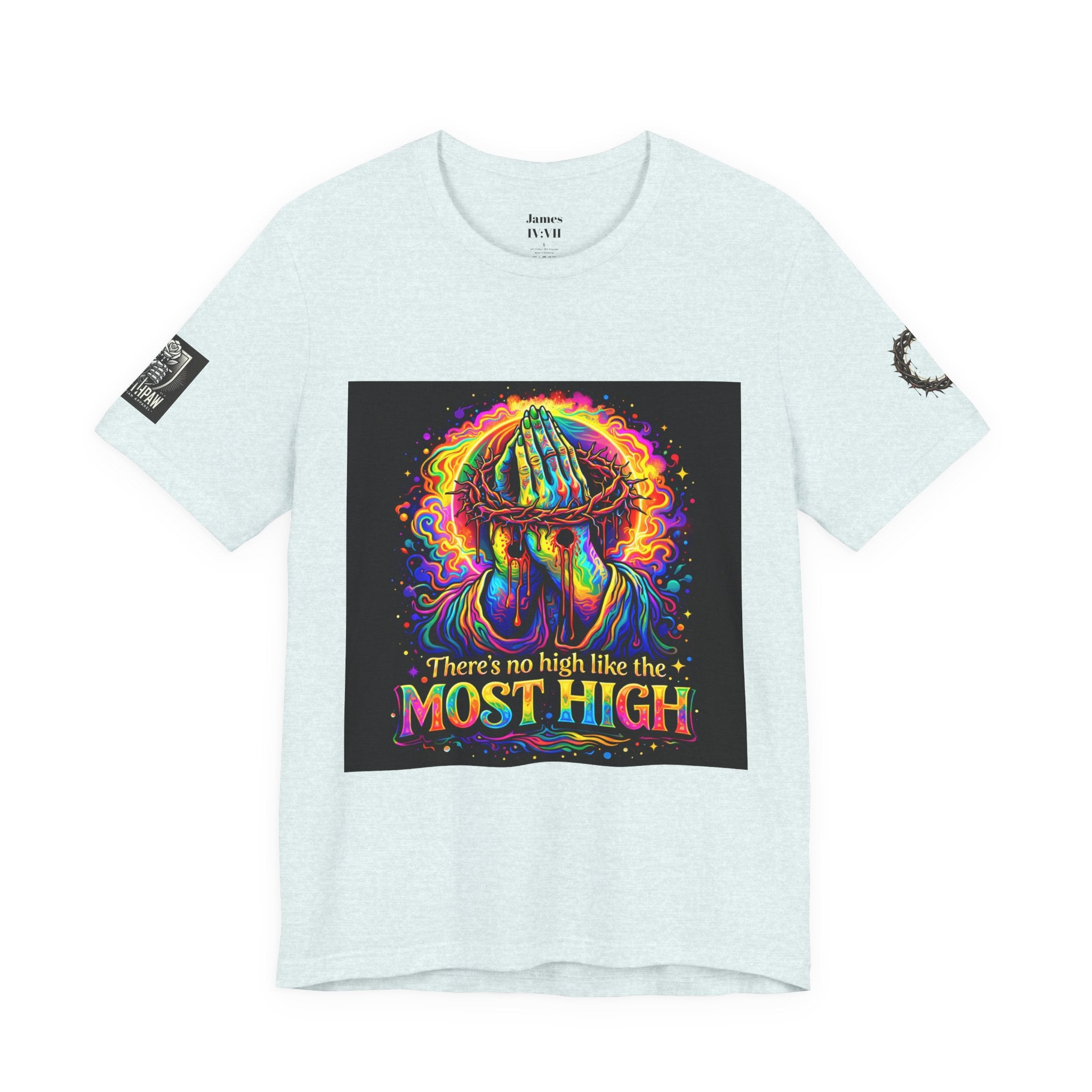 Psychedelic Jesus T‑Shirt – "There's No High Like the Most High" Graphic Tee
