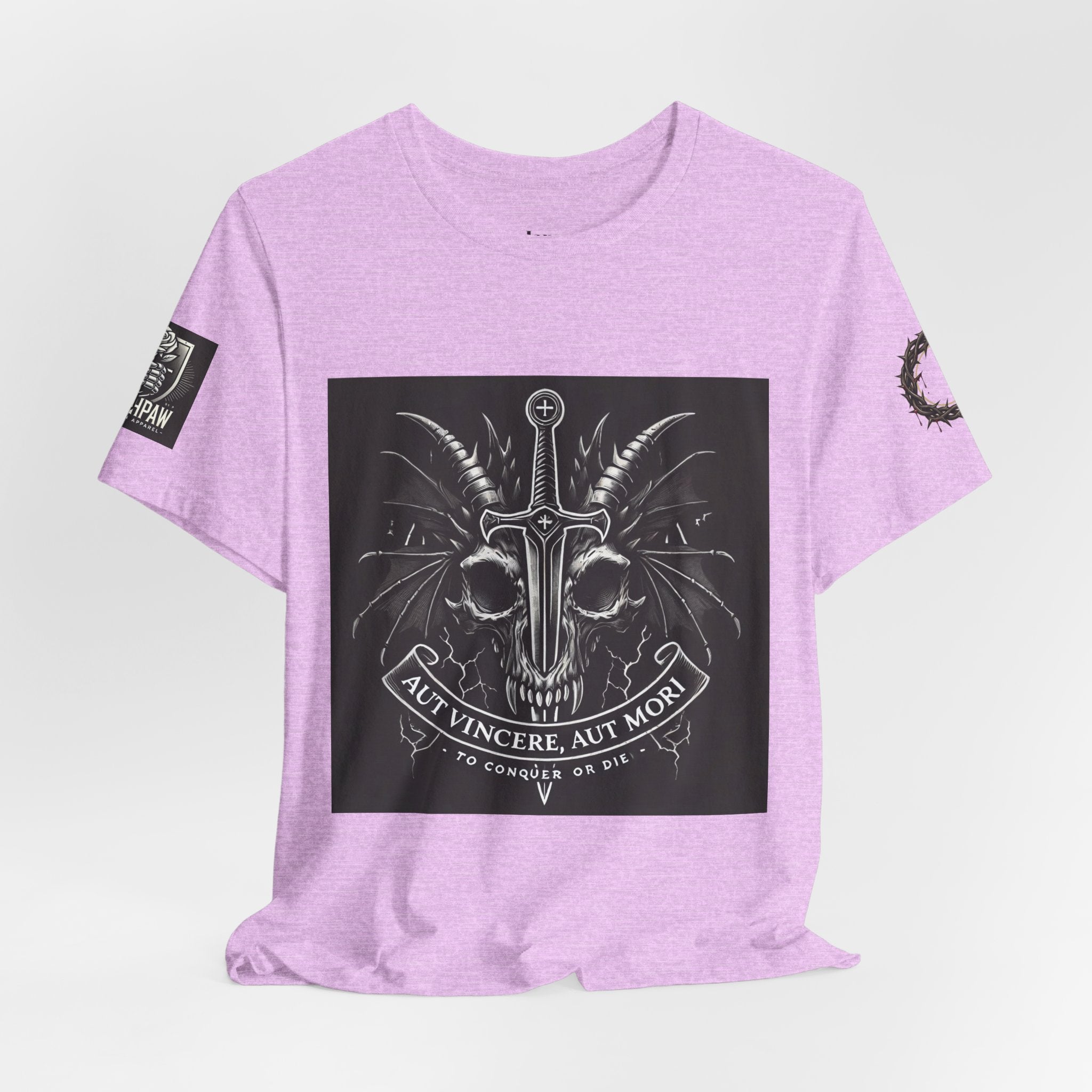 Defying Darkness Tee — "Aut Vincere, Aut Mori" Graphic T-Shirt