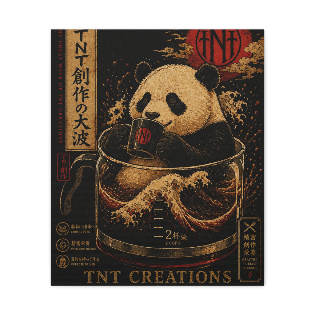 Panda Tea Canvas