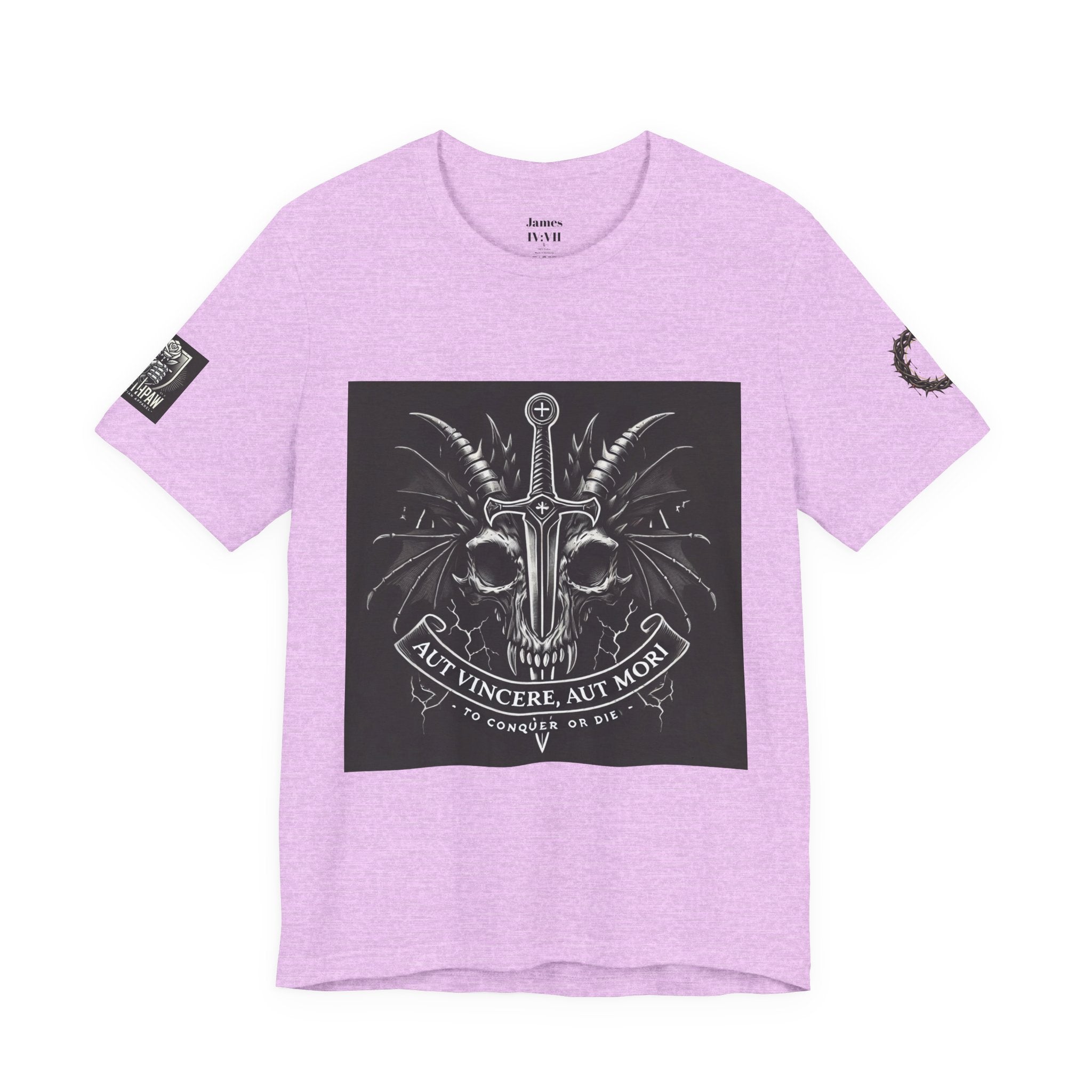 Defying Darkness Tee — "Aut Vincere, Aut Mori" Graphic T-Shirt