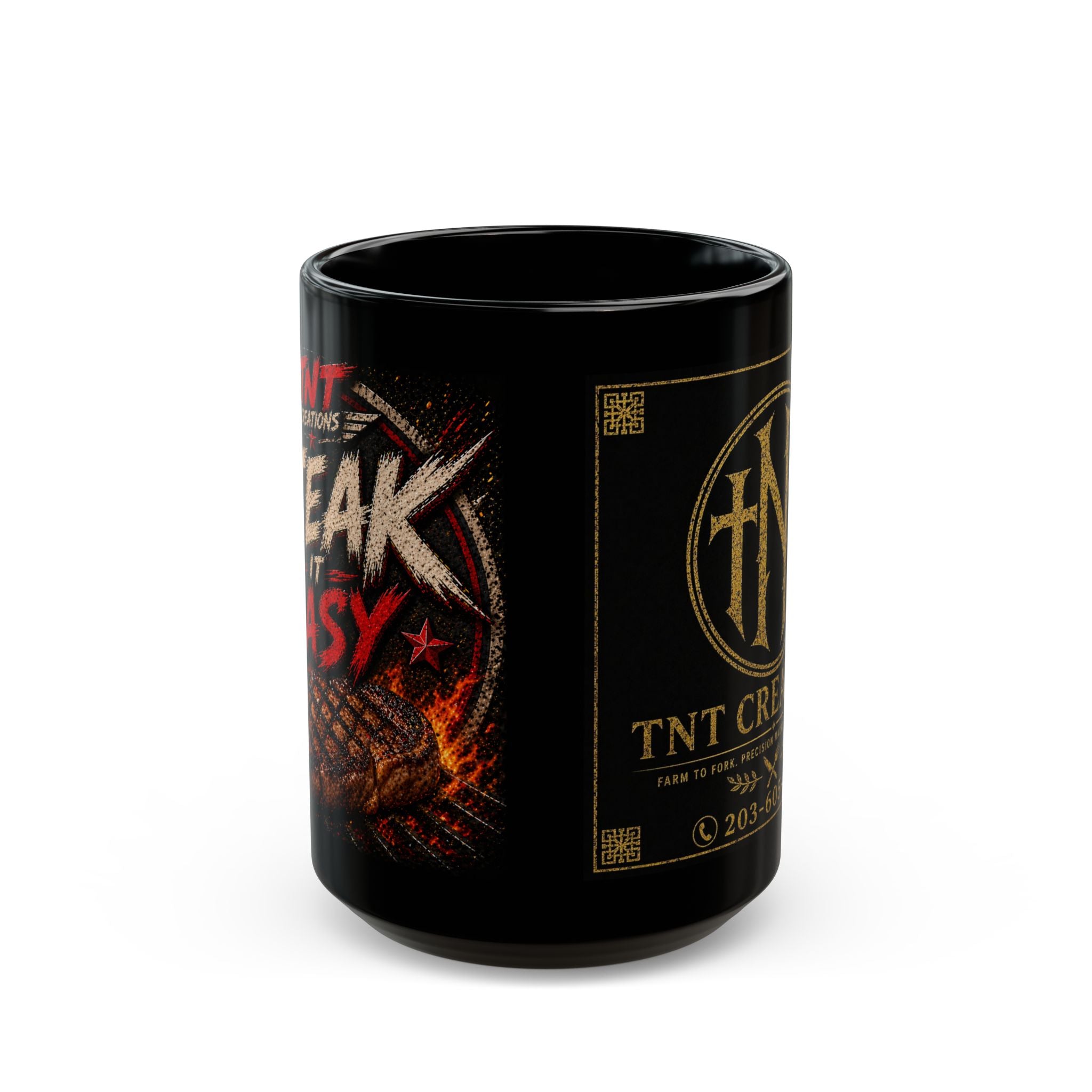 Black Logo Mug — TNT Creations 11oz/15oz