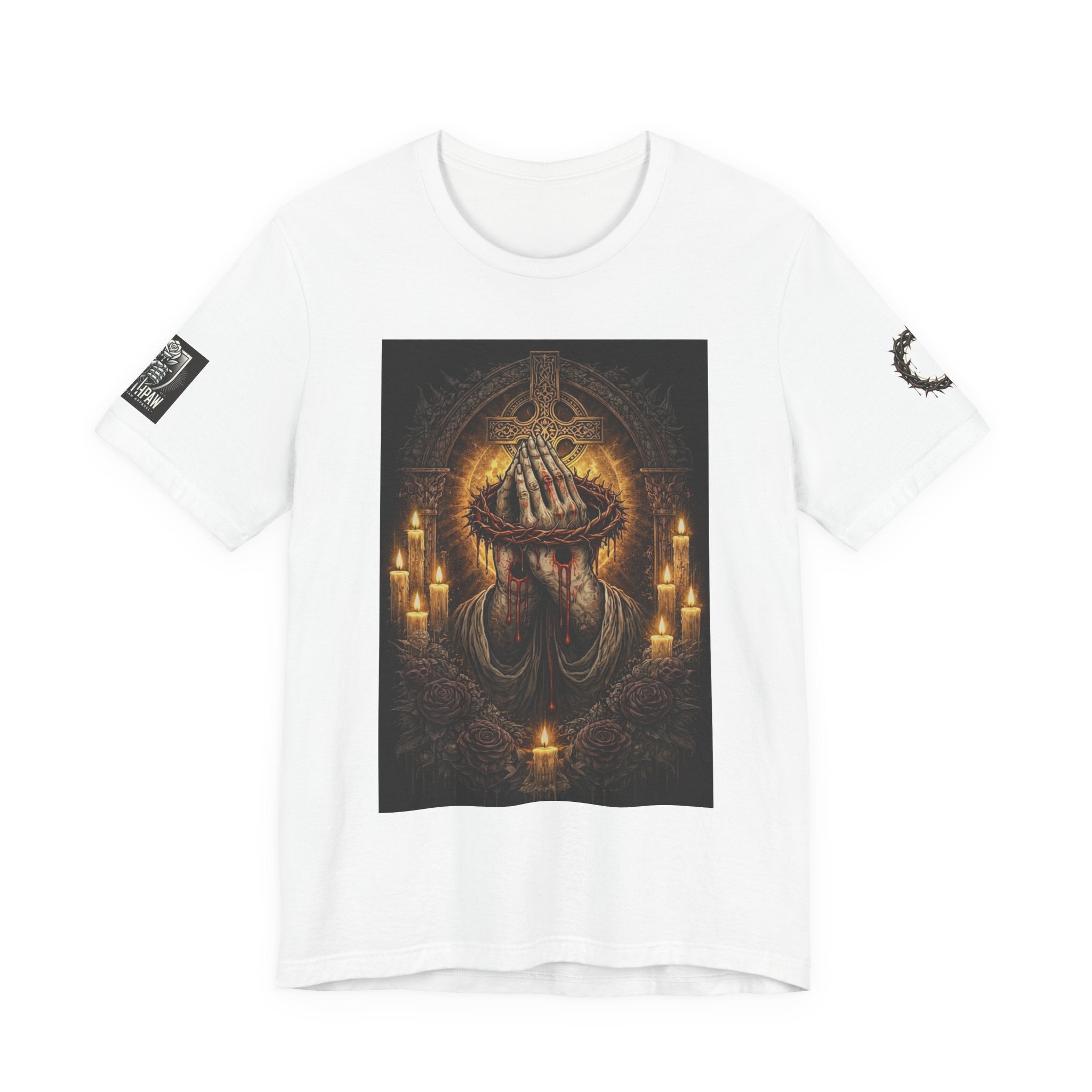 Satan-Repellant Graphic Tee — "Don't TRY me Satan!!" Chest Illustration & Back Slogan